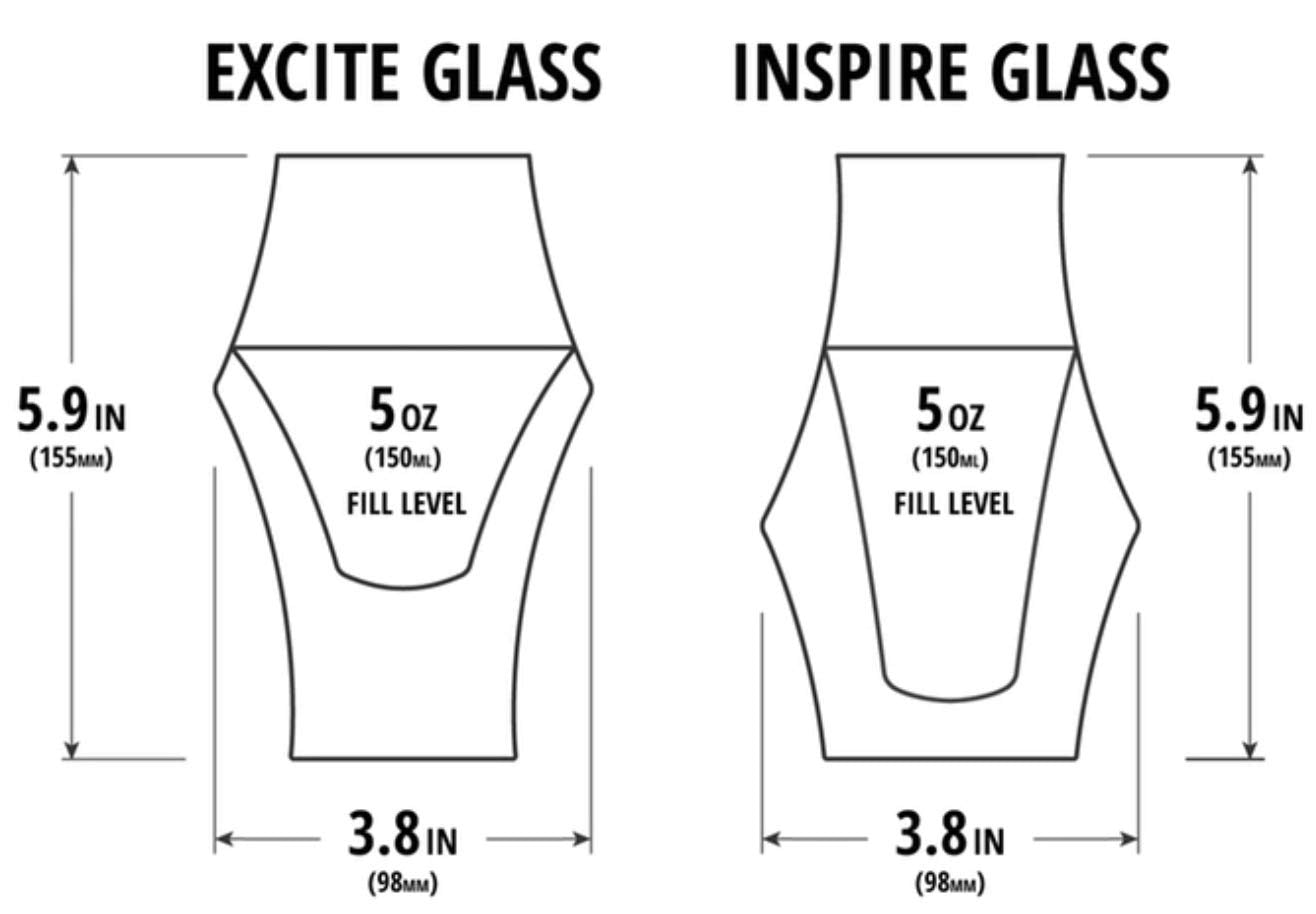 KRUVE EQ Excite & Inspire 150ml Handmade Double Wall Coffee Cups, Espresso Cups, and Glass Set of 2 - Heat-Resistant Borosilicate Coffee Mugs, Perfect for Enhancing Aroma and Flavor, Dishwasher Safe