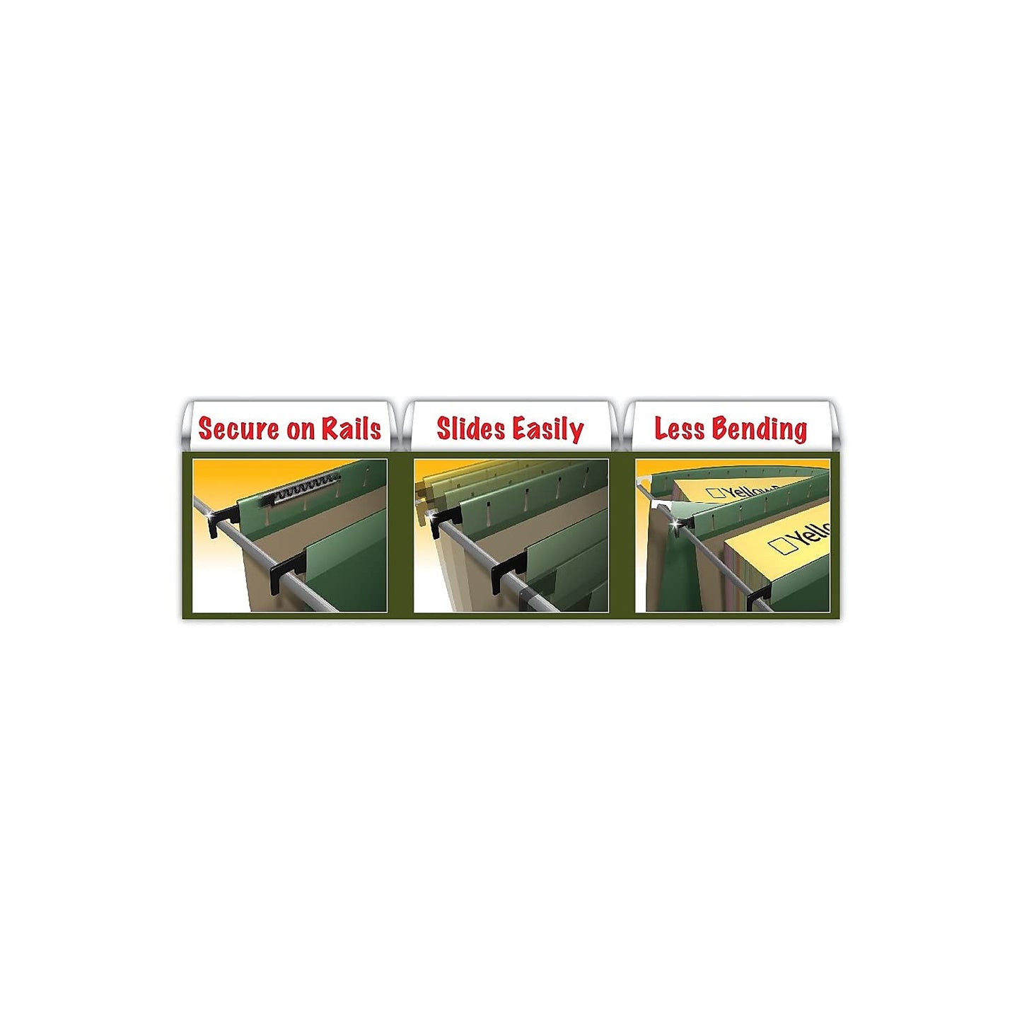 Pendaflex Surehook Reinforced Hanging File Folders, Letter Size, Blue, 20 Per Box (6152 1/5 BLU)