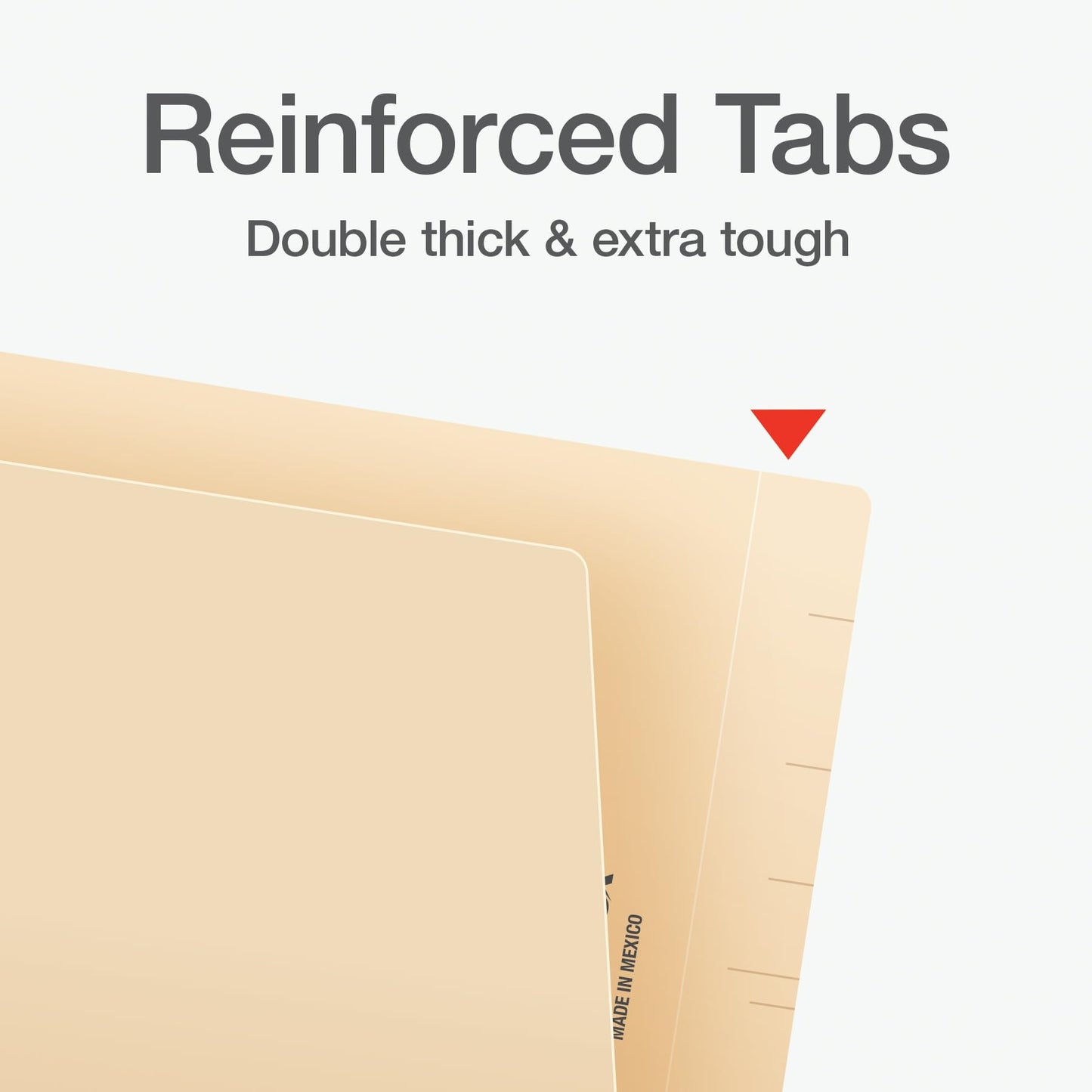Pendaflex End Tab Fastener File Folder, Manila Folders with Two 2" Bonded Prong Fasteners, Reinforced Straight Cut Tabs, 50 Per Box (44710)