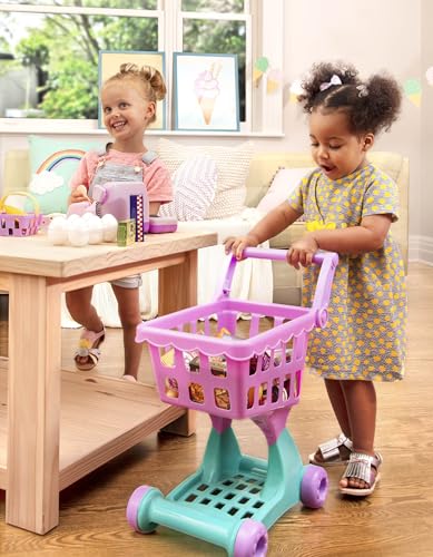 Battat – Play Circle – Shopping Cart – Toy Food – Play Kitchen For Toddlers – Pretend Play – Shopping Day Grocery Cart – 2+ Years