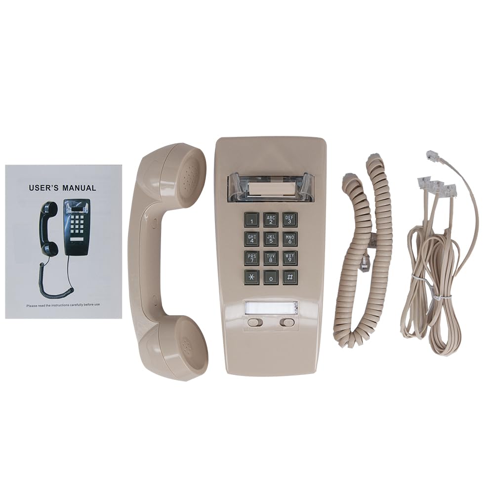GHYTMTHOT Wall Phone, Wall Phones for landline Wall Mount, Used for Hotel School and Home.