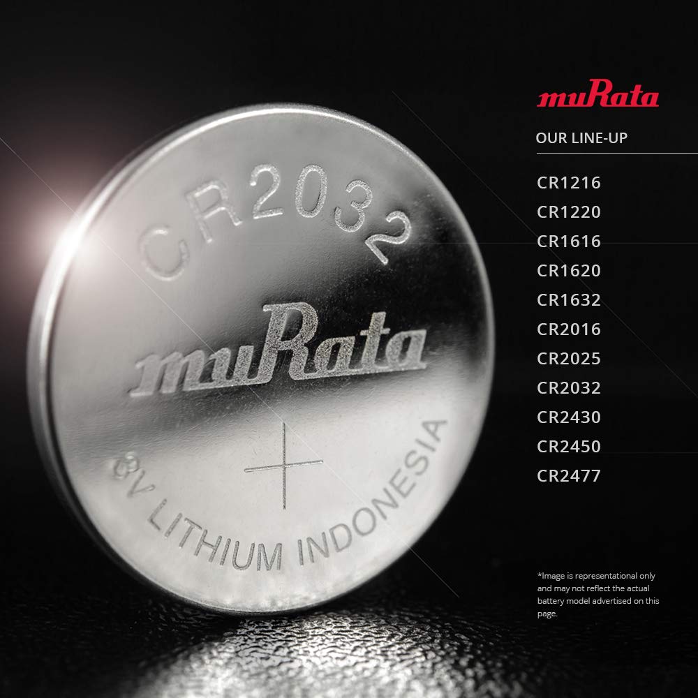 Murata CR2450 Battery 3V Lithium Coin Cell - Replaces Sony CR2450 (20 Batteries)