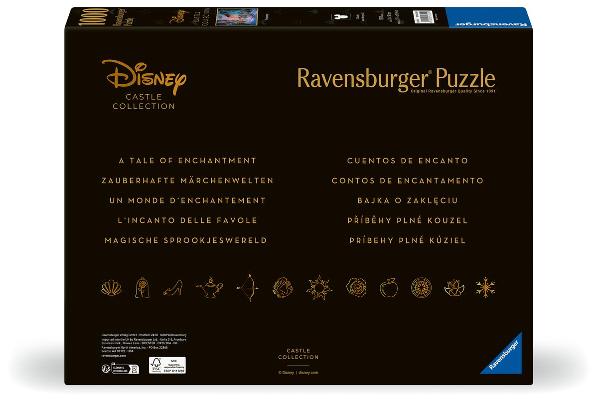 Ravensburger Disney Castle Collection - Pocahontas 1000 Piece Jigsaw Puzzle | Unique Softclick Technology | Engaging Imagery | Perfect for Disney Fans