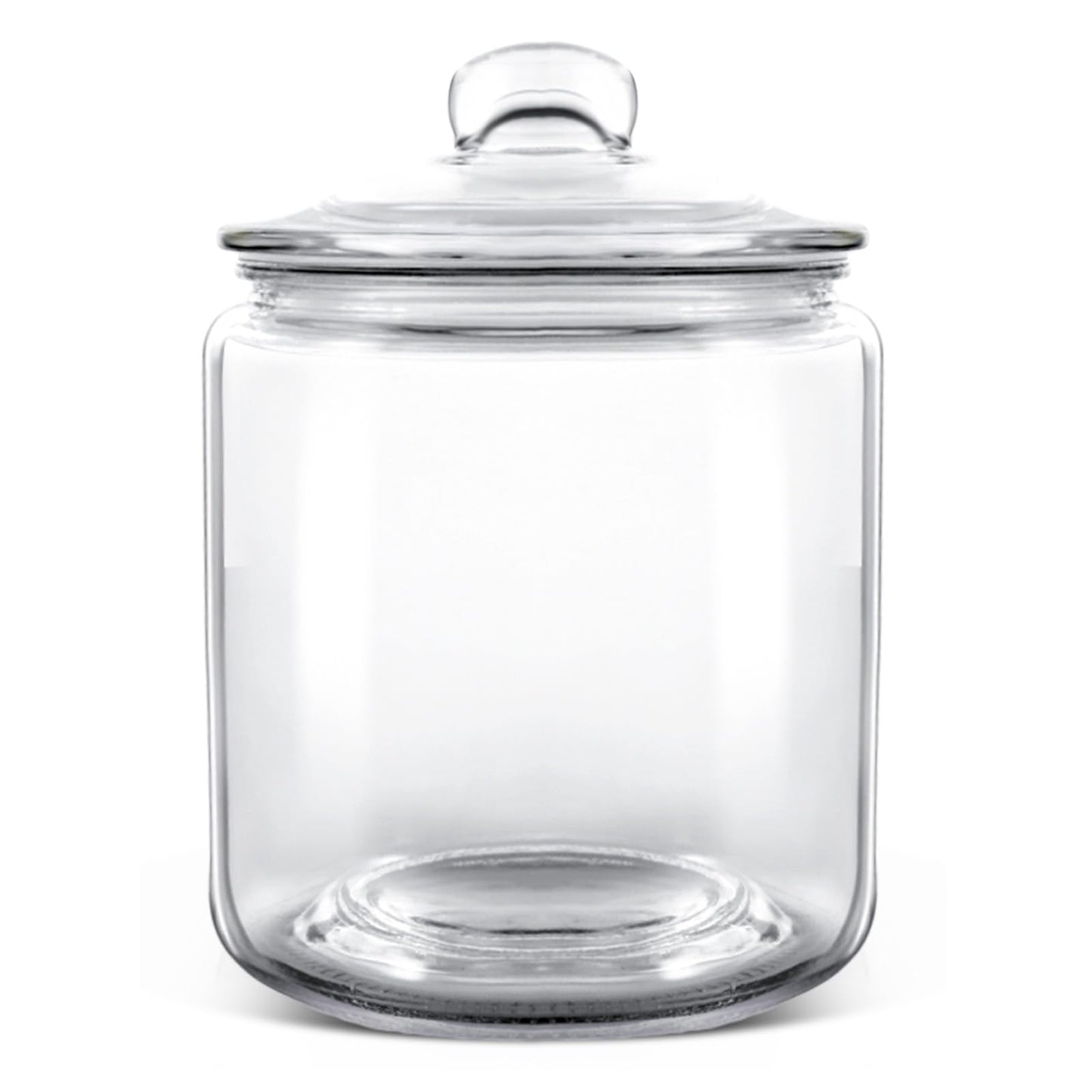 Almcmy 1 Gallon Glass Jar, Glass Cookie Jars with Airtight Lids, Canister Sets for Kitchen Counter, Large Food Storage Containers for Pantry, Flour, Sugar, Cookies