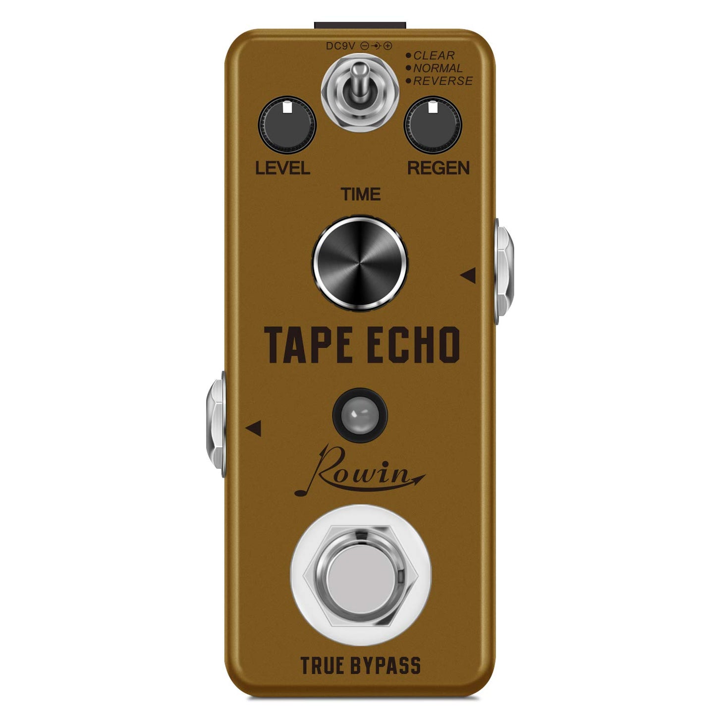 Rowin Tape Echo Delay Digital Guitar Effect Pedal with Storage Function for Timbre and Sound.