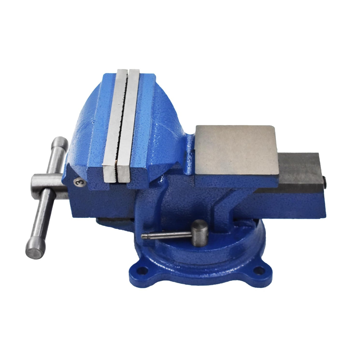 findmall 4" Bench Vise with Anvil 360 Swivel Locking Base Table top Clamp Heavy Duty Vice