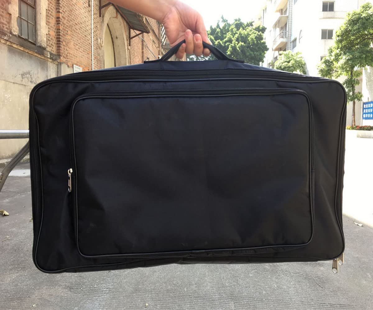 TUOREN Guitar Pedalboard Carry Bag - Black, 60 x 33 x 10 cm