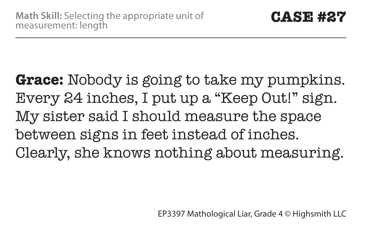 Edupress Mathological Liar Game, Grade 4 (EP63397)