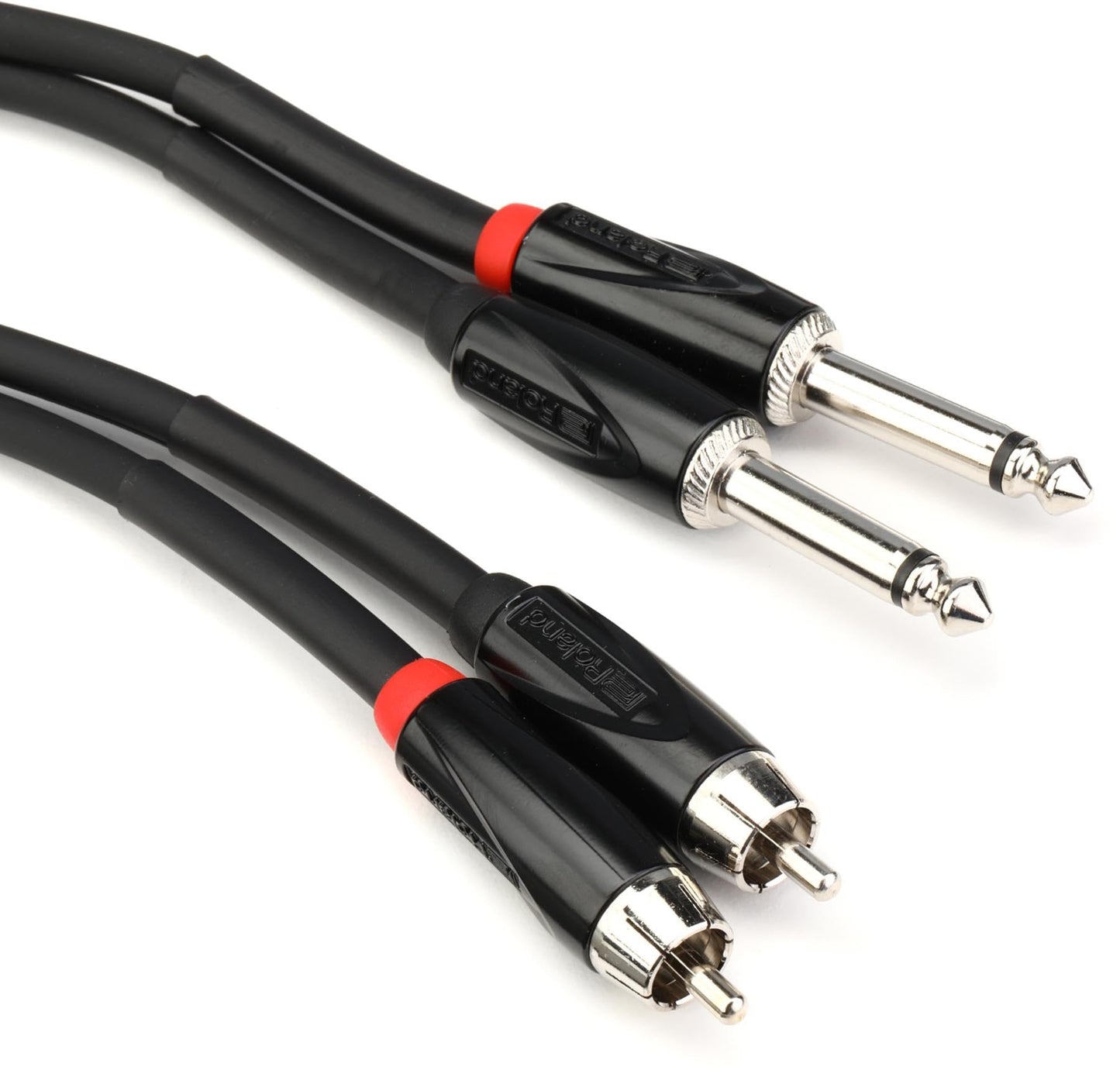 Roland Interconnect Dual Cable 1/4" to RCA, 5' (RCC-5-2R28)