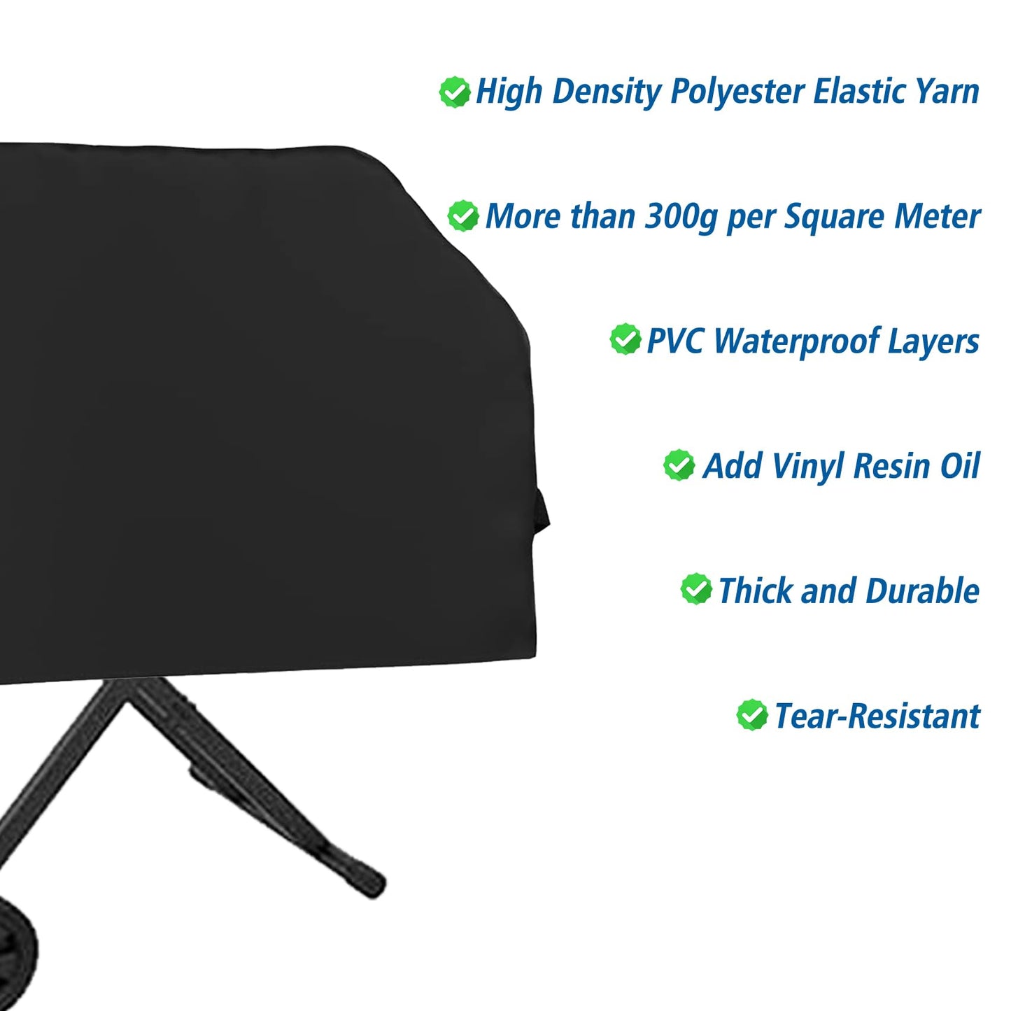 Blackhoso Outdoor Grill Cover for Blackstone 22” Scissor-Leg Griddle with Hood and Stand, Heavy Duty Waterproof