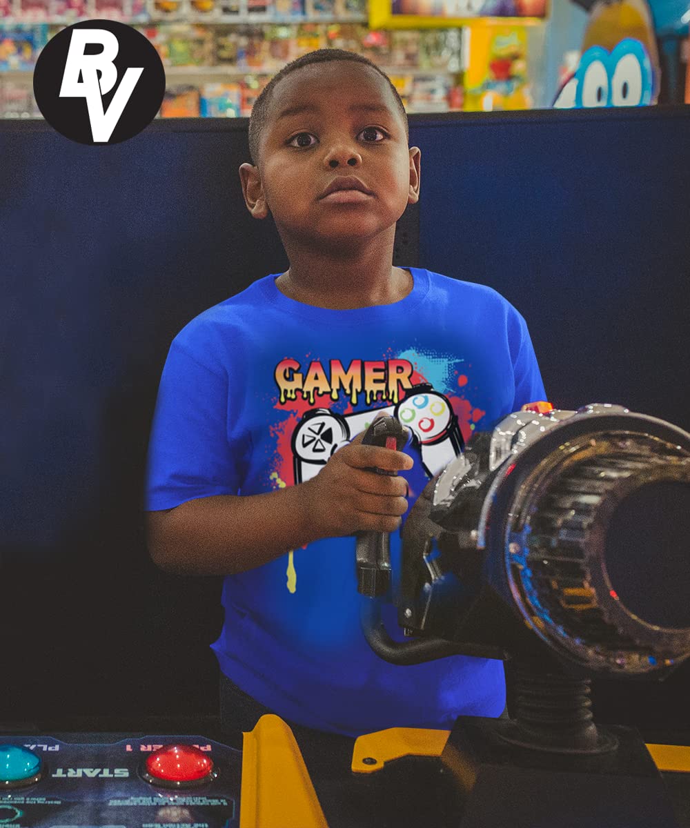 BROOKLYN VERTICAL 4-Pack Boys Short Sleeve Crew Neck T-Shirt with Chest Print | Soft Cotton Sizes 6-20, Combo D, X-Large