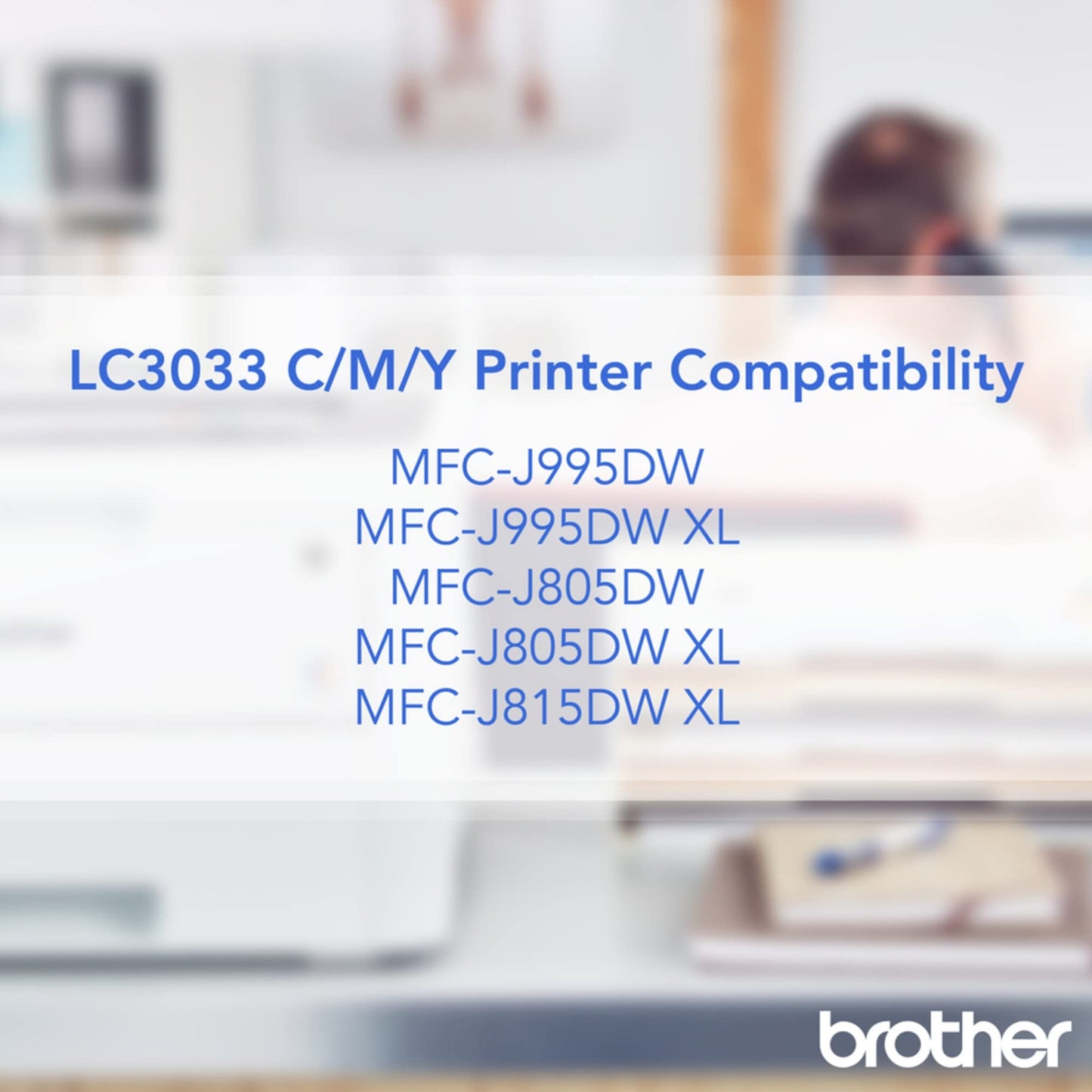 Brother Genuine LC30333PKS Super High-Yield Colour Ink Cartridge Value Pack, Original Ink Replacement cartridges, Cyan/Magenta/Yellow, Ink for Brother Inkjet Printers MFC-J995DW and MFC-J995DWXL
