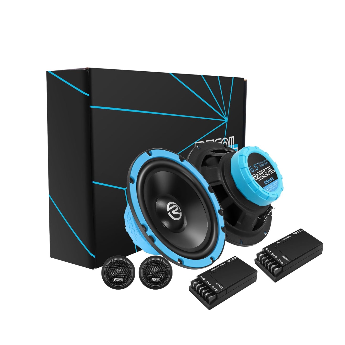RECOIL REM65 Echo Series 6.5-Inch Car Audio Component Speaker System