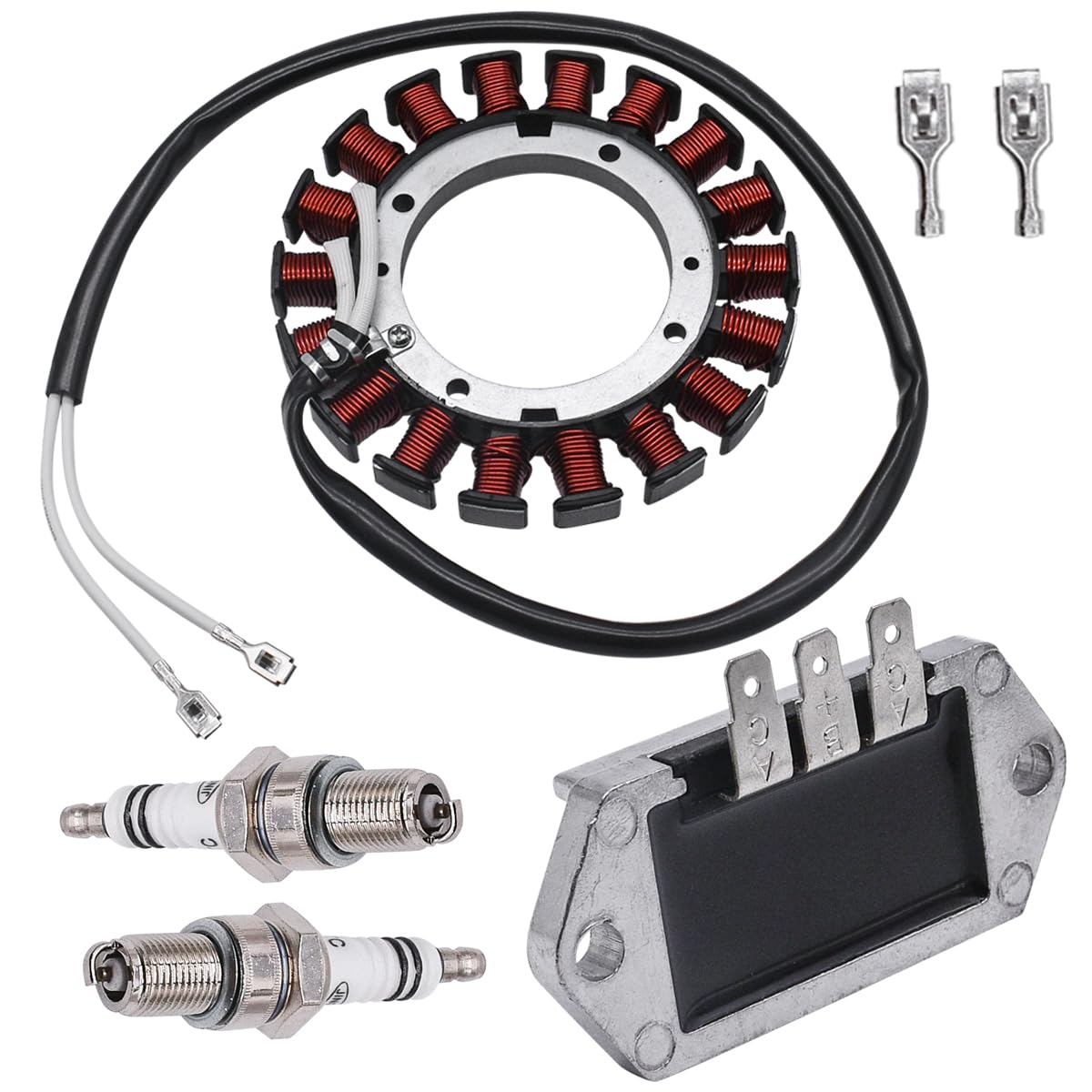 JDLLONG 237878-S 15/20 AMP Stator with Regulator Rectifier for Kohler CV460 CV490 CV492 CV493 CV15 CV18 CV25 CH18 CV460S K161 K181 K241 K301 K341 Lawn Mower Tractor