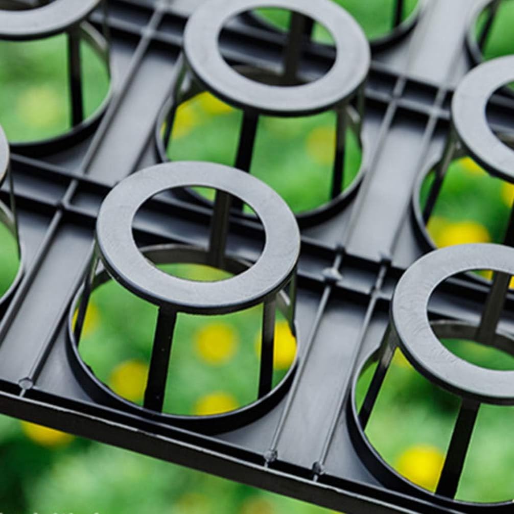 12 Cell Nursery Planter Pots Trays, 10 Pack Seed Starter Pots Moving Trays, Garden Plant Pot Shuttle Carry Holder and Trays for 4 inch Round Plastic Nursery Pots Flower Pot Carrier Transporting