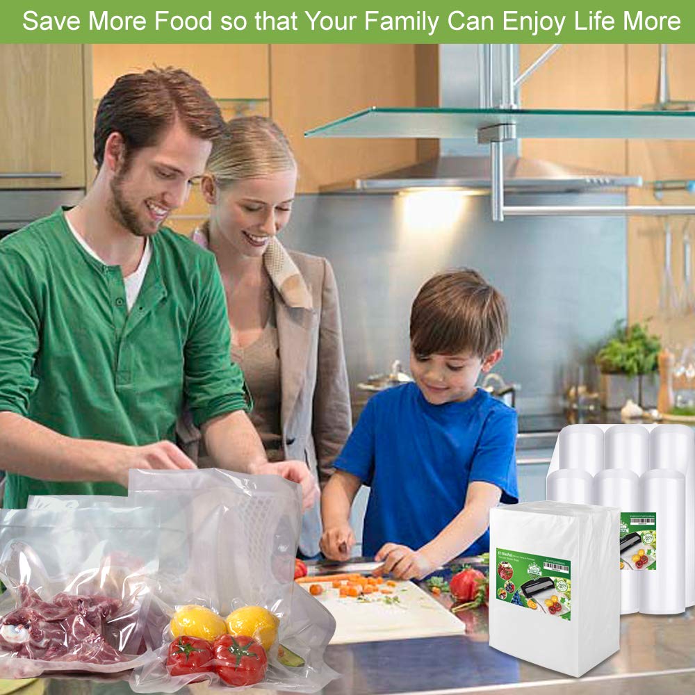 KitVacPak 100 Quart 10X13 Food Sealer Vacuum Sealer Bags with Commercial Grade, BPA Free, Heavy Duty.Vacuum Sealer Freezer Bags Compatible with Any Types Vacuum Sealer