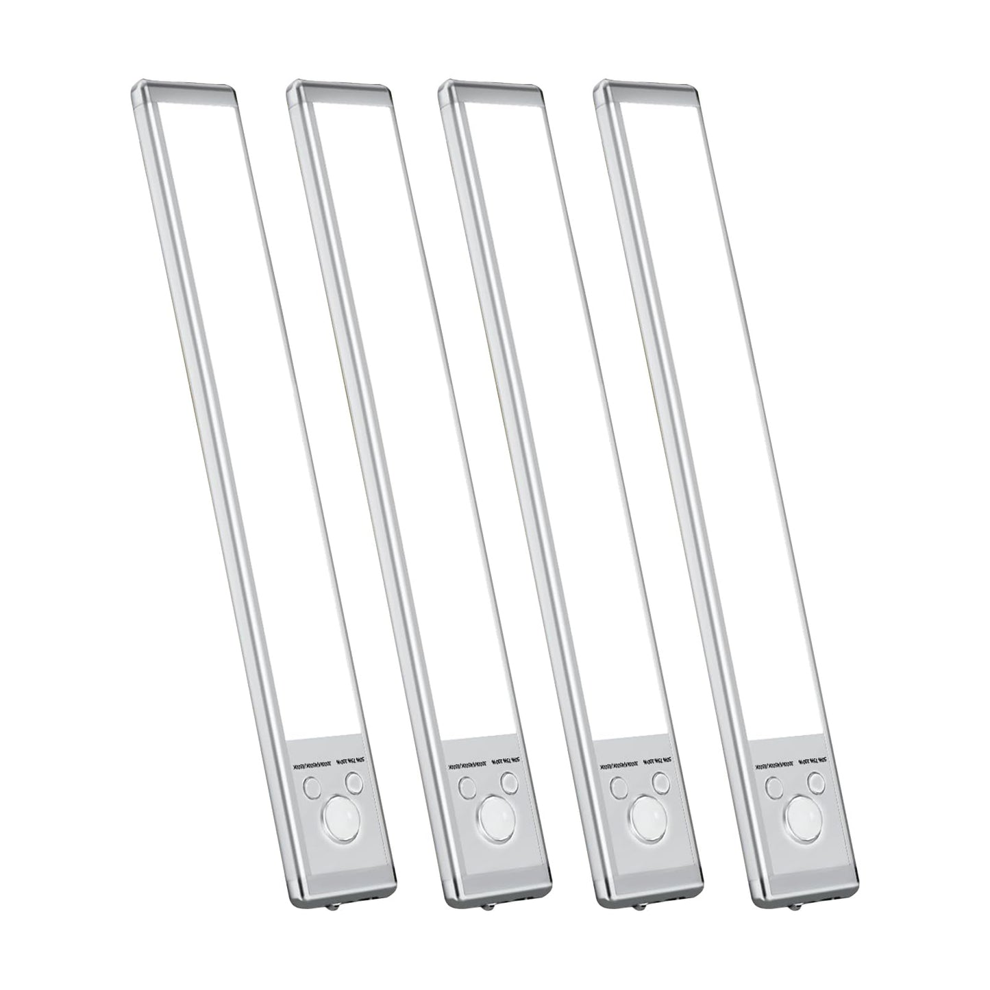 Under Cabinet Lights,1500mAh Rechargeable Closet Lights, 76 LED Operated Motion Sensor Light Indoor, Magnetic Under Counter Lights Wireless Dimmable for Kitchen, Stairs 4-Pack