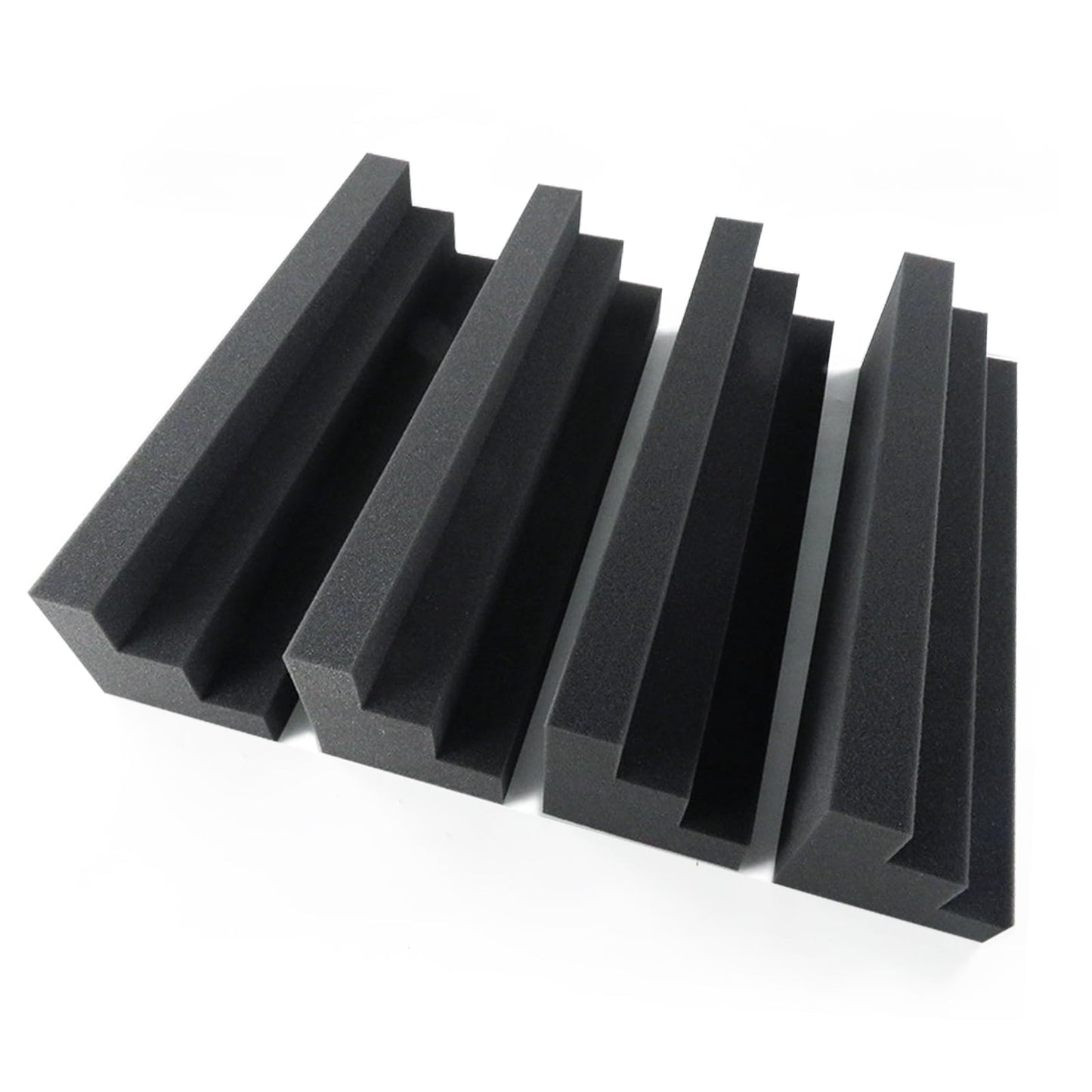 24 Pack Bass Traps Acoustic Foam Panels - 12" X 3" X 3" Bass Trap Acoustic Foam Corner Block- High Density Soundproofing Foam - Acoustic Panels for Home, Studio or Theater
