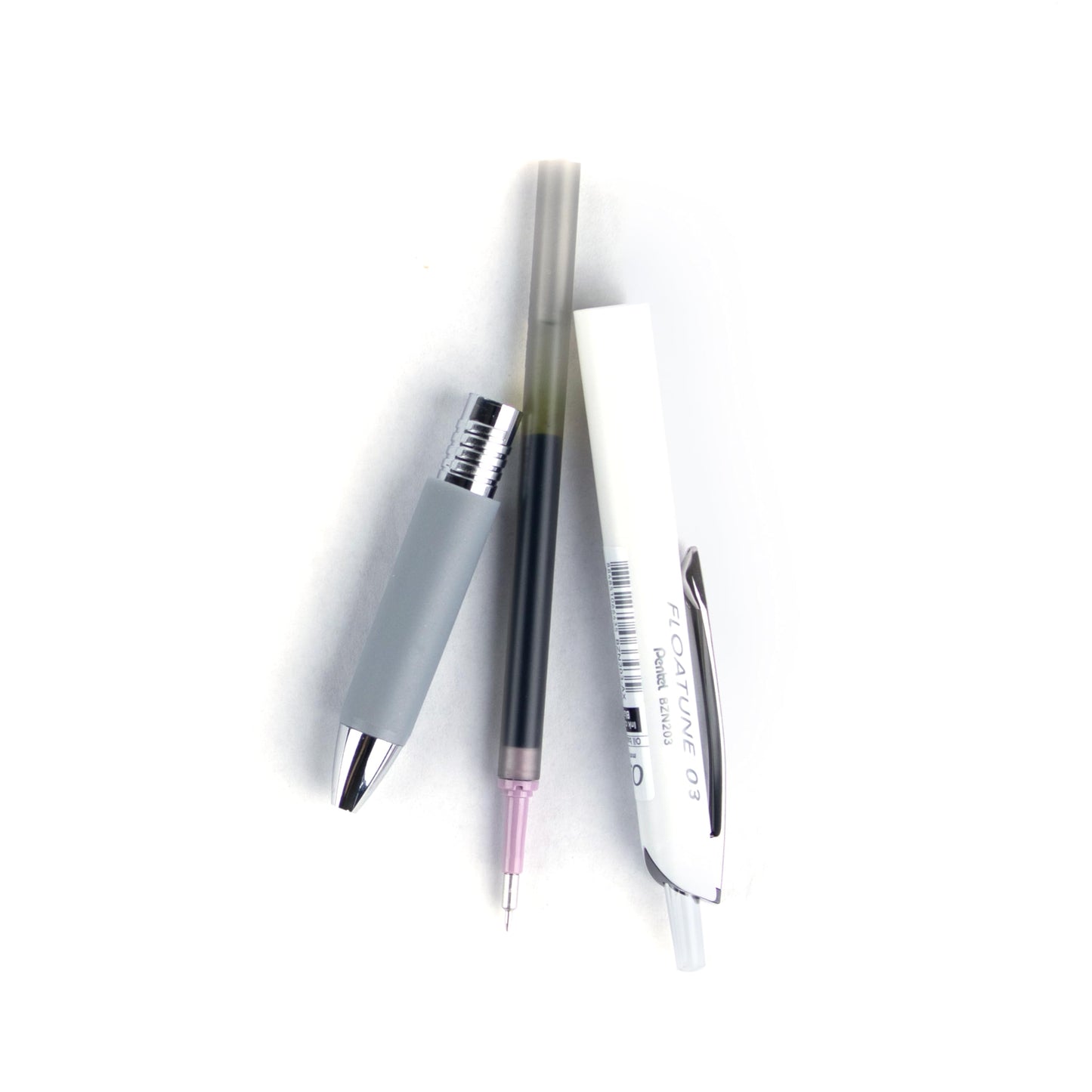 Pentel Floatune Smooth Writing Rollerball Pen, Everyday Use, Office Supplies, School Supplies, 0.3mm Needle Point, Black Ink, BZN203-A, Box of 12