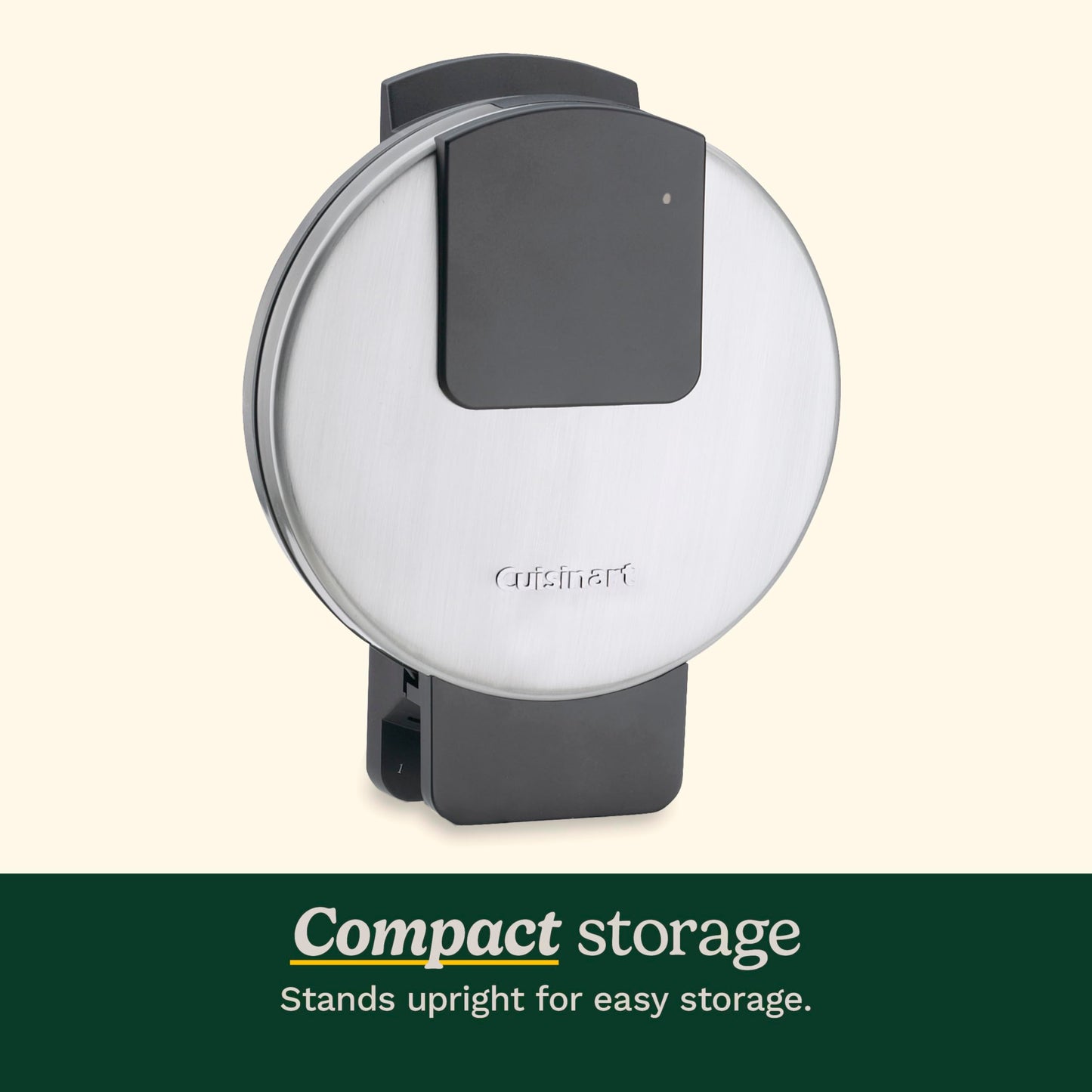 Cuisinart Traditional Round Waffle Maker, 5-Setting Browning Control, Quick Heat-Up (WMR-CAC)
