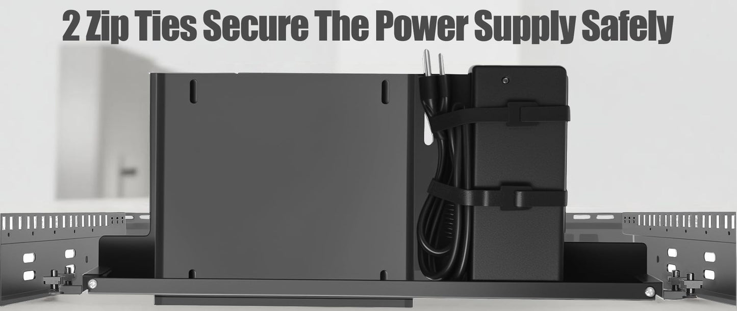 Mini Rack Mount for Dell OptiPlex Micro Form Factor Case 1U Hinged Server Rack Shelf with Hand-Twist Screws High-Strength Steel Dell Mini PC Rack Mount for 19-inch Cabinet or Rack