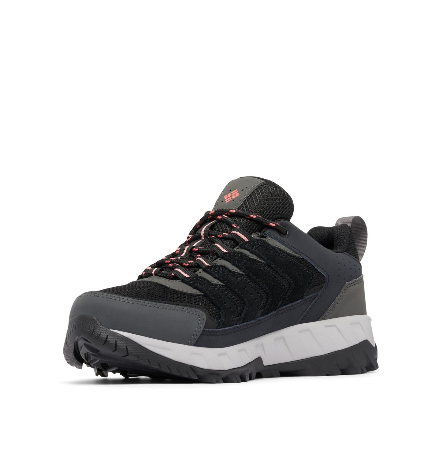 Columbia Women's Strata Trail Low Waterproof, Black/Juicy, 5.5