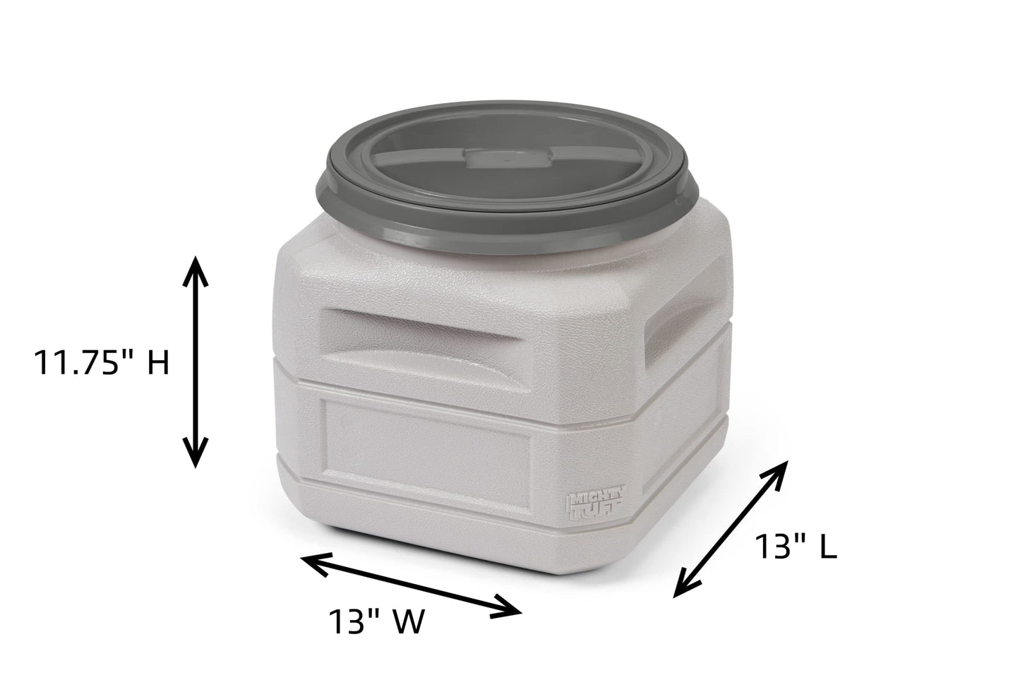 Mighty Tuff Airtight Dog Food Storage Container – 6 Gal, up to 24 lb Capacity – Cat and Dog Food Container with Twist Lid & Handles – BPA-Free, Made in USA