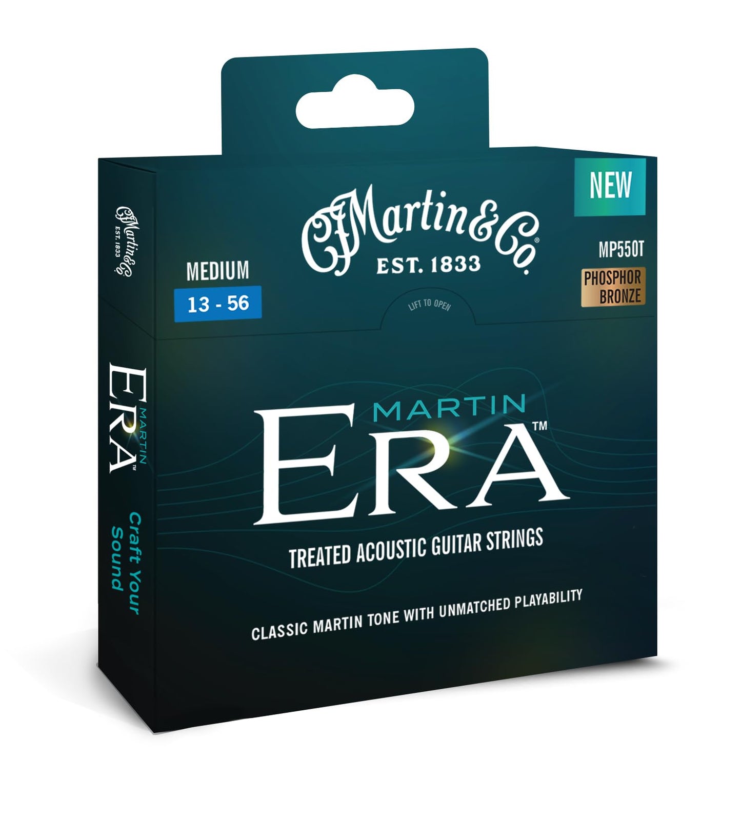 Martin MP550T Era Acoustic Guitar Strings, Medium