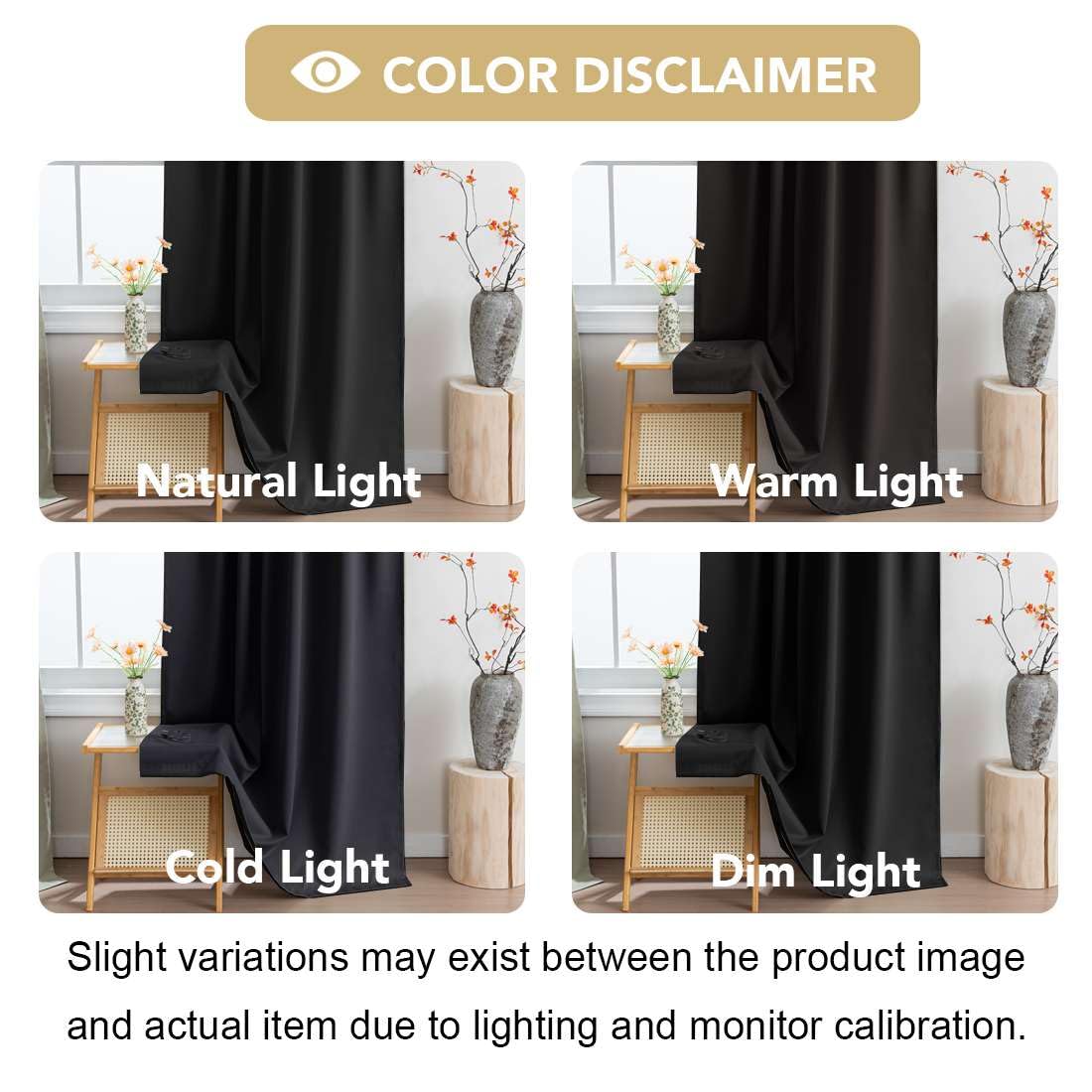 H.VERSAILTEX Blackout Curtains 96 Inch Length 2 Panels Set for Living Room Bedroom, Back Tab Pinch Pleated Thermal Insulated Room Darkening Light Blocking Curtains with Hooks, Black