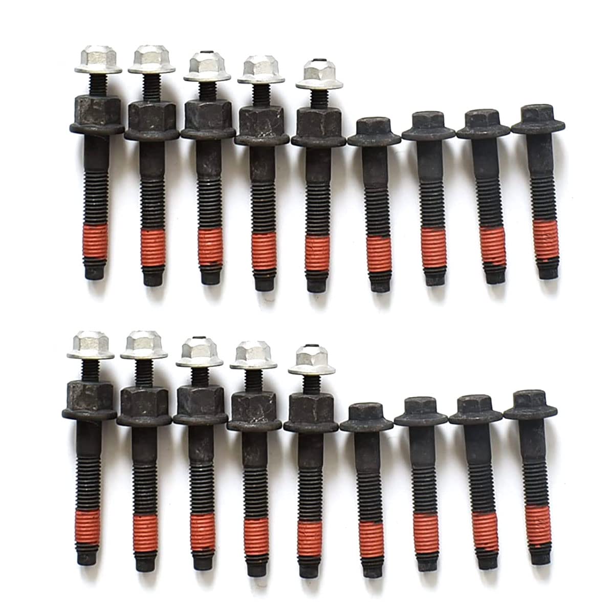 MOCW 03309 6505316AA 6507746AA Exhaust Manifold Bolts & Studs Hardware Kit Compatible with 2009-2020 Chrysler Dodge Ram 5.7L V8 Engines | Complete Set Left & Right
