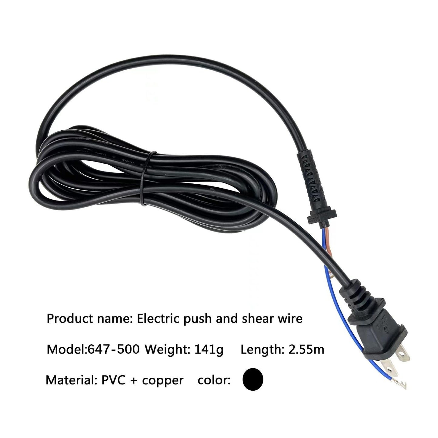 647-500 Replacement WAHL Clipper Cord Fits Senior, 5-Star Senior, Designer, Super Taper, Sterling, Magic Clip, Balding, Icon, Legend,Taper 2000, Pro Basic and Pilot Clippers.