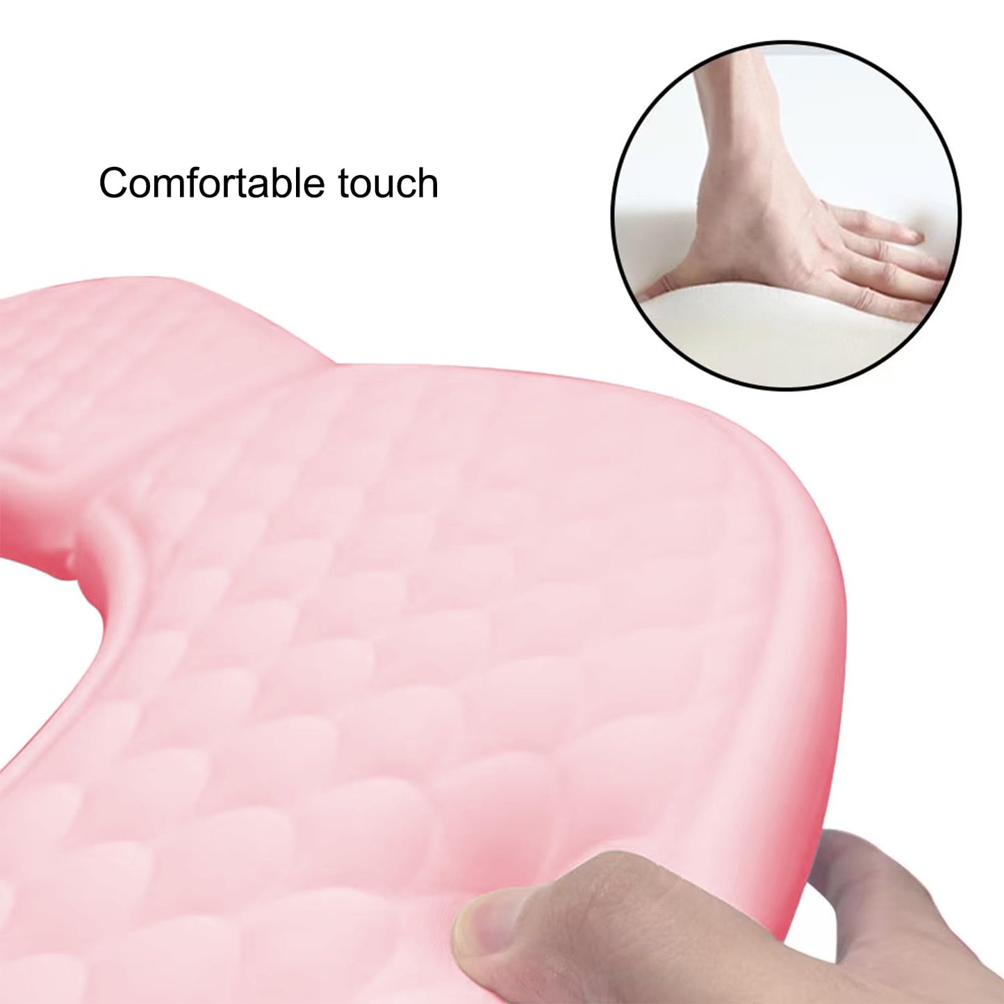 Arm Rest for Nails,U-shaped Manicure Nail Hand Rest Pillow Cushion,Foldable PU Leather Nail Tech Arm Rest for Nails Tech,Foot Hand Rest (Pink)