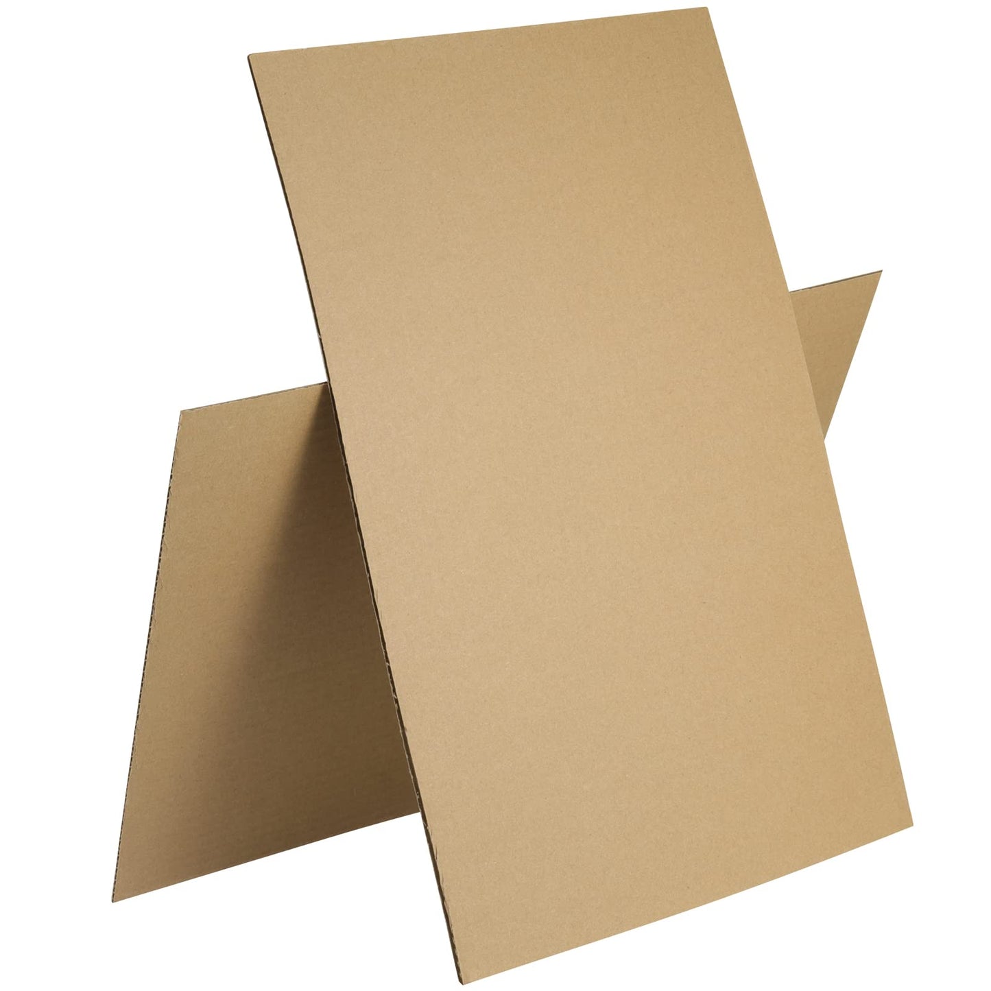 PINGEUI 50 Pack 11 x 17 Inches Corrugated Cardboard Sheets, 1/8" Thick Brown Chipboard Sheets, Corrugated Cardboard for Packing, Mailing, Backing,Crafts