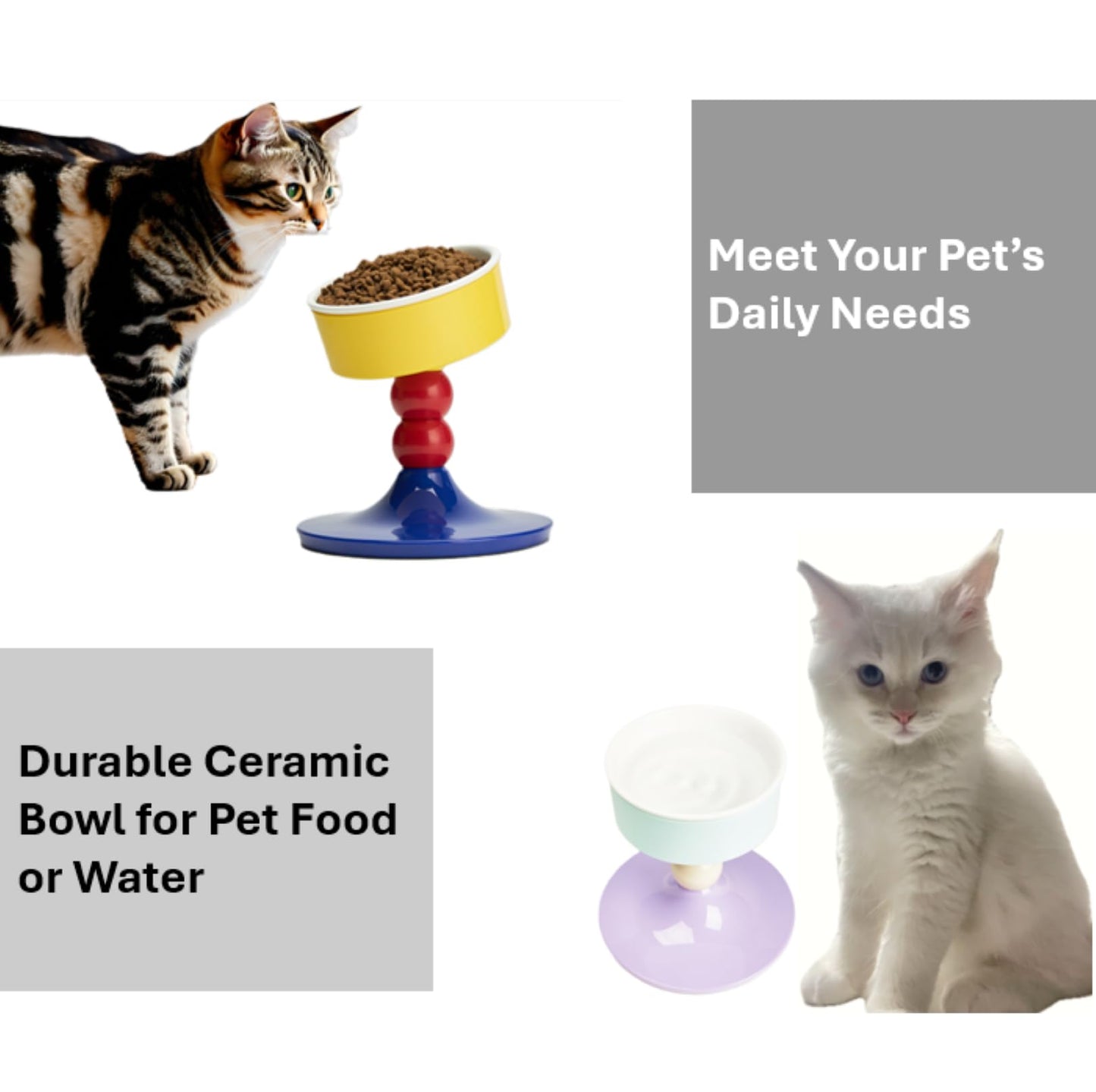 AvitaPaws Elevated Pet Bowl