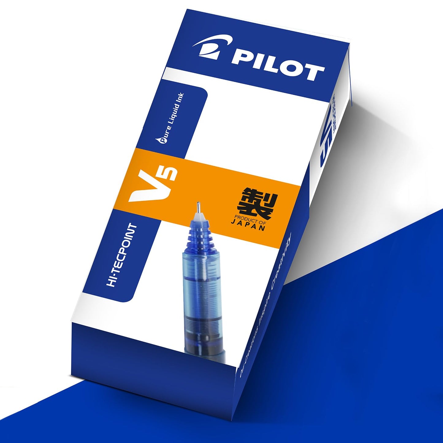 Pilot Hi-Tecpoint V5 Pen, Blue (Pack of 12)