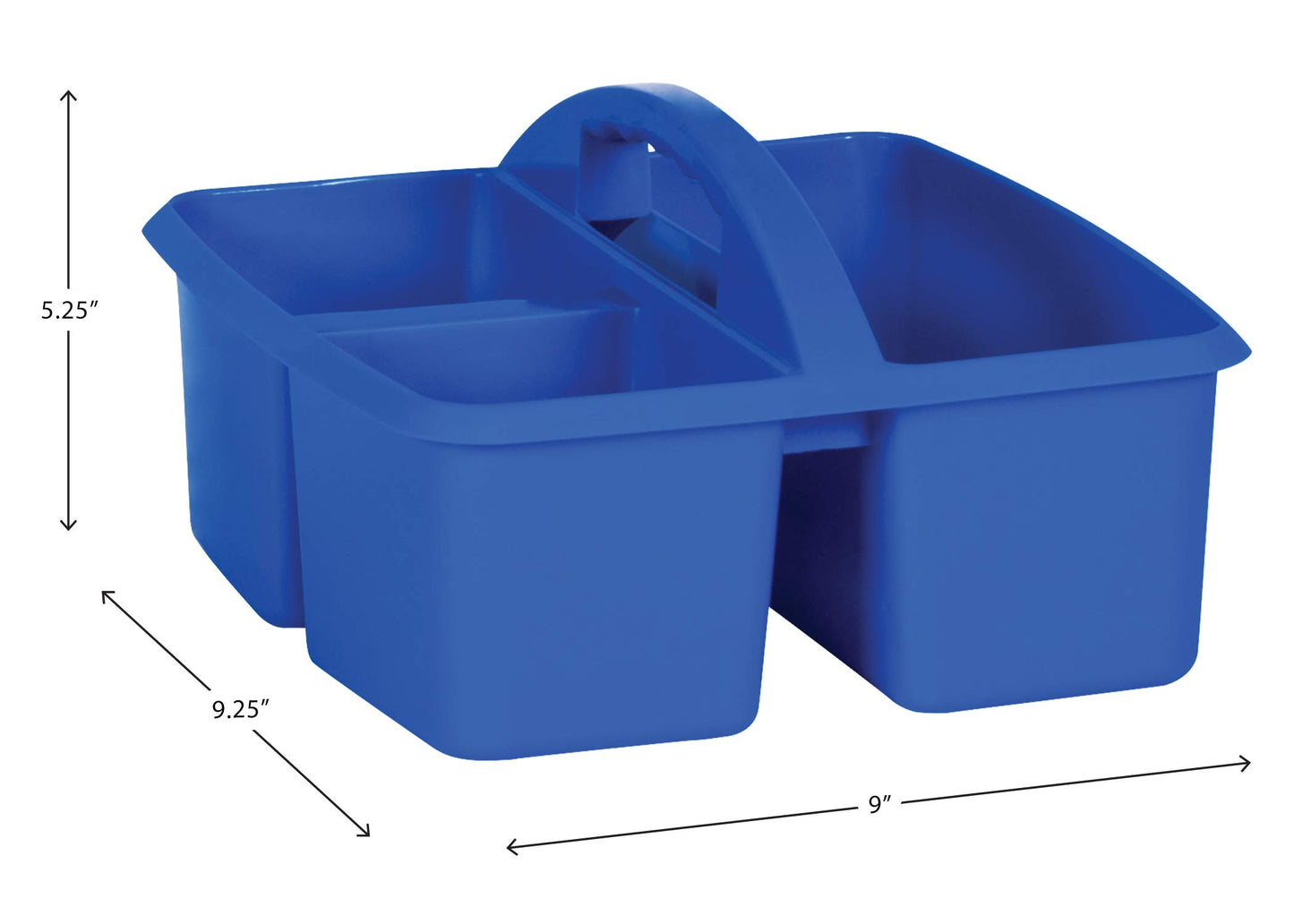 Primary Colors Plastic Storage Caddies - 6 Pack