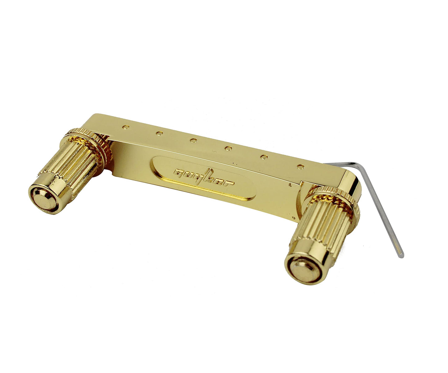 Guyker Guitar Tune-O-Matic Bridge and Stop Bar Tailpiece Combo with Anchors and Studs Replacement Compatible with LP SG EPI 6 String Electric Guitar Golden