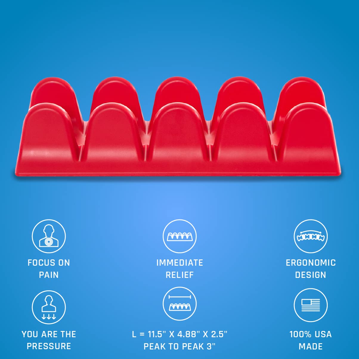 PSO-Spine Back Massager and Muscle Release Tool - Full Back Massage Tool and Stretcher - Pso Pink