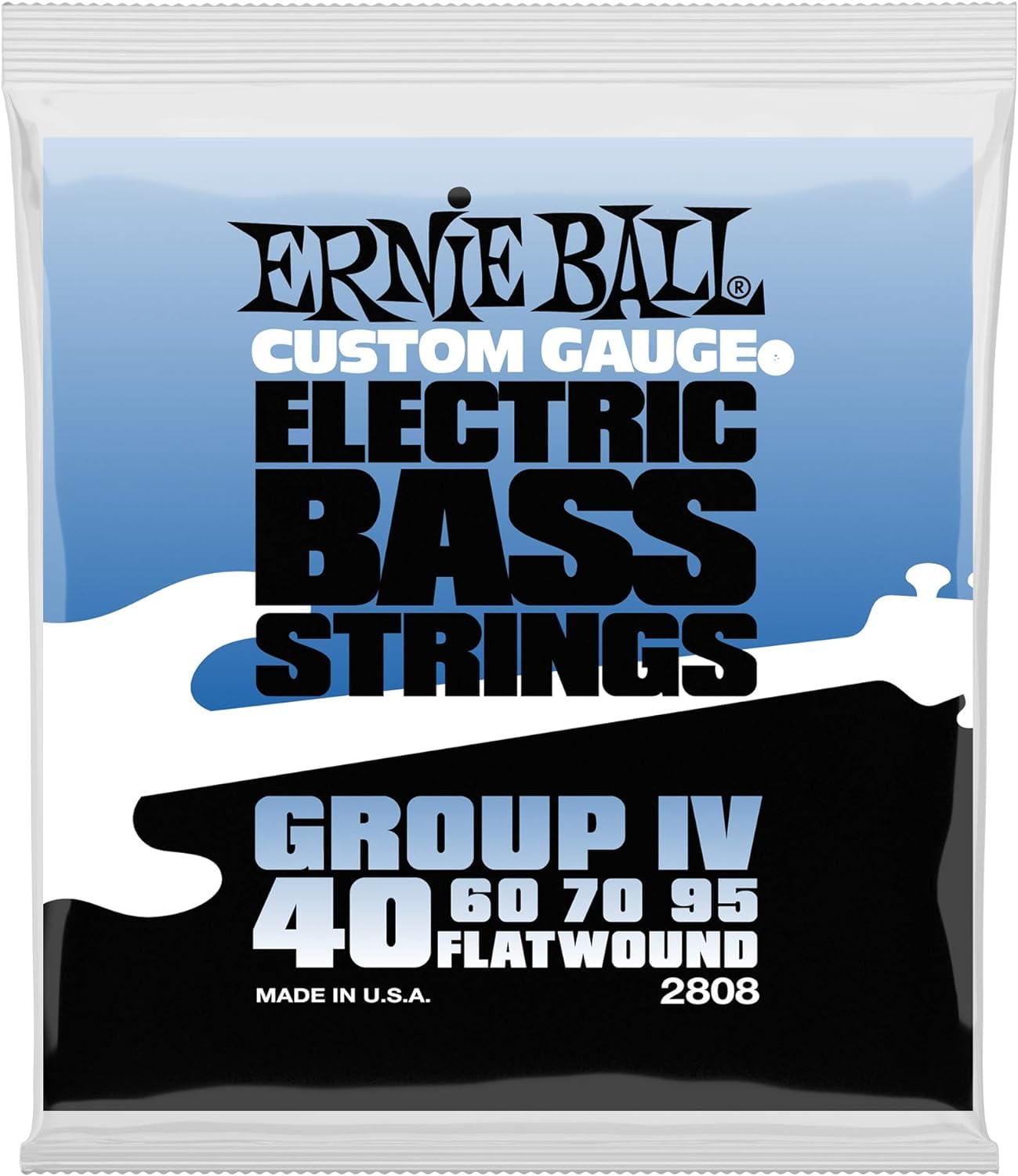 Ernie Ball Flatwound Group 4 Electric Bass Strings - 40-95 Gauge