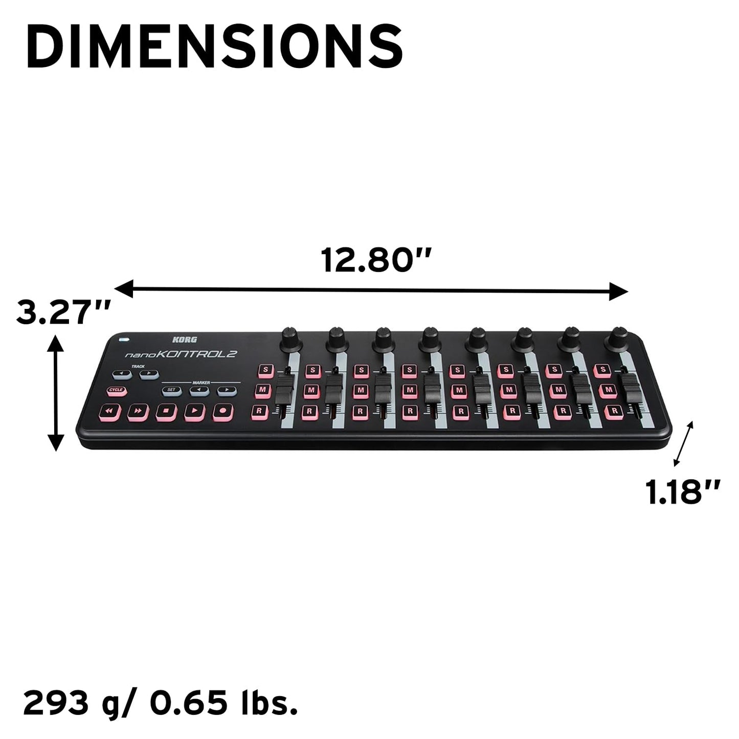 Korg nanoKONTROL2 Slim-Line USB MIDI Controller (Black)