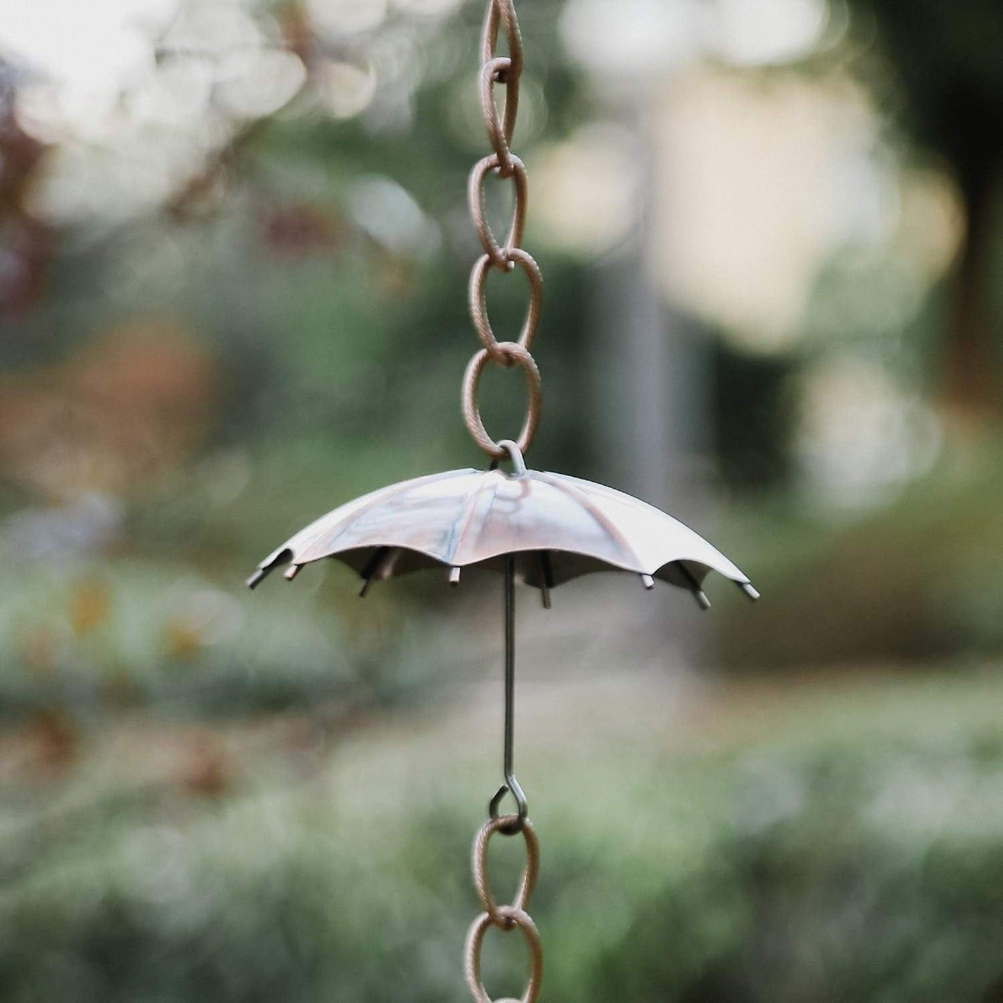 TZSSP Rain Chains Decorative Rain Chain Bell for Gutters Downspout, Metal, 6 Length Umbrella