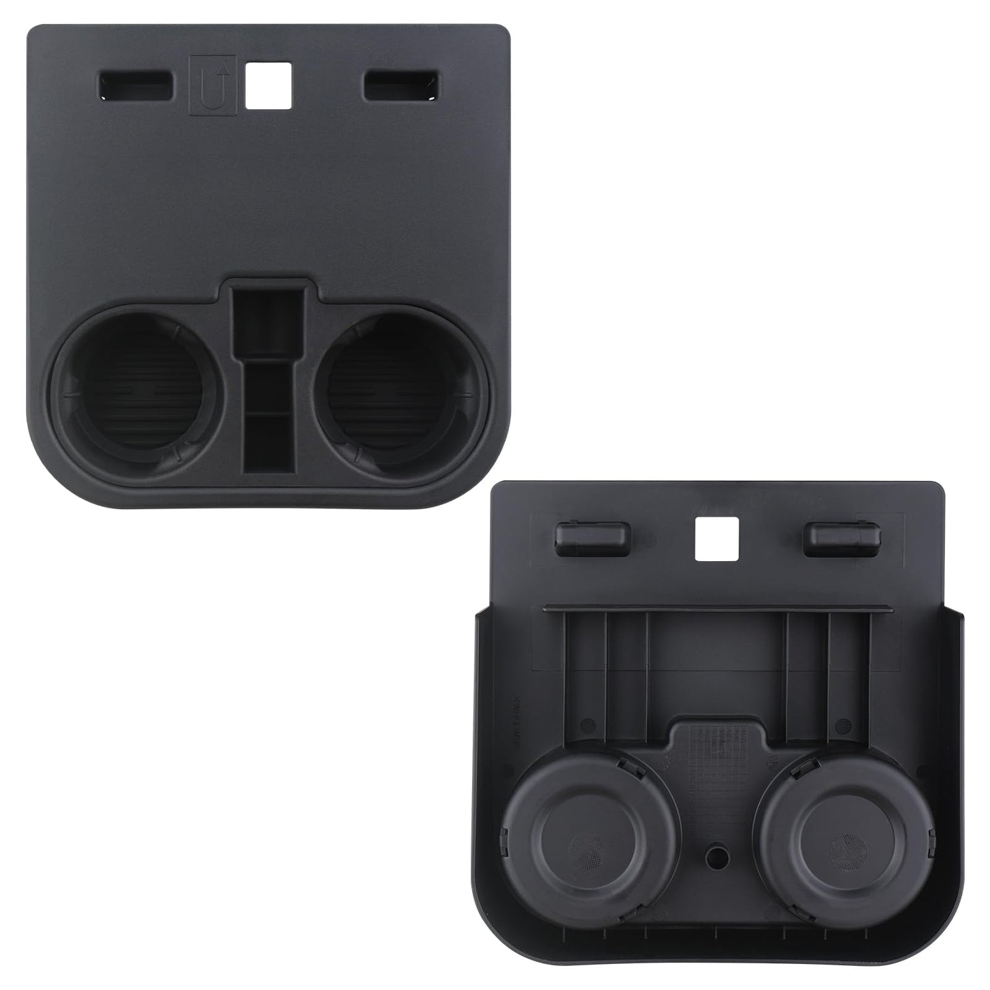 TQPONLY Center Console Floor Cup Holder Insert Fitment 2015-2020 Ford F150 F250 F350 F450 Super Duty Truck Accessories Jump Seat Cup Holder