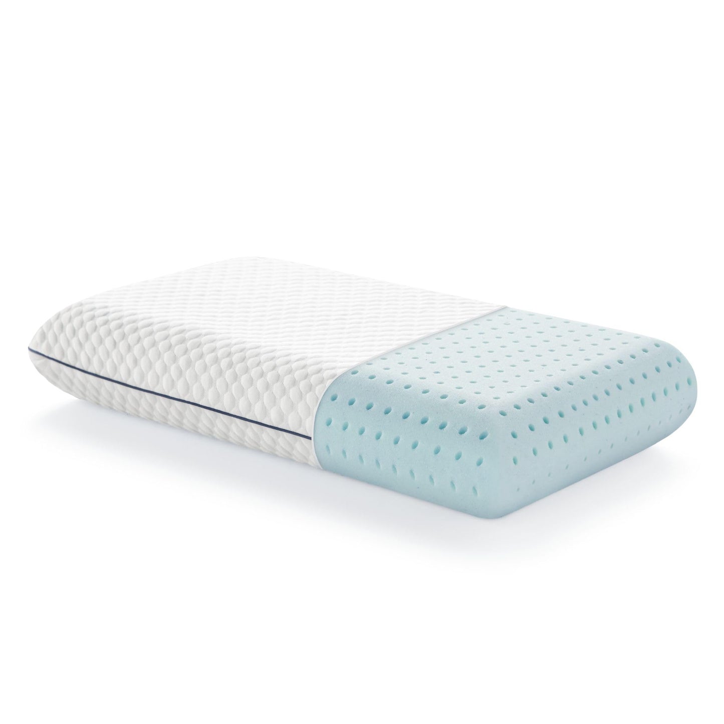 WEEKENDER Ventilated Gel Memory Foam Pillow - Washable Cover , White, Standard (Pack of 1)