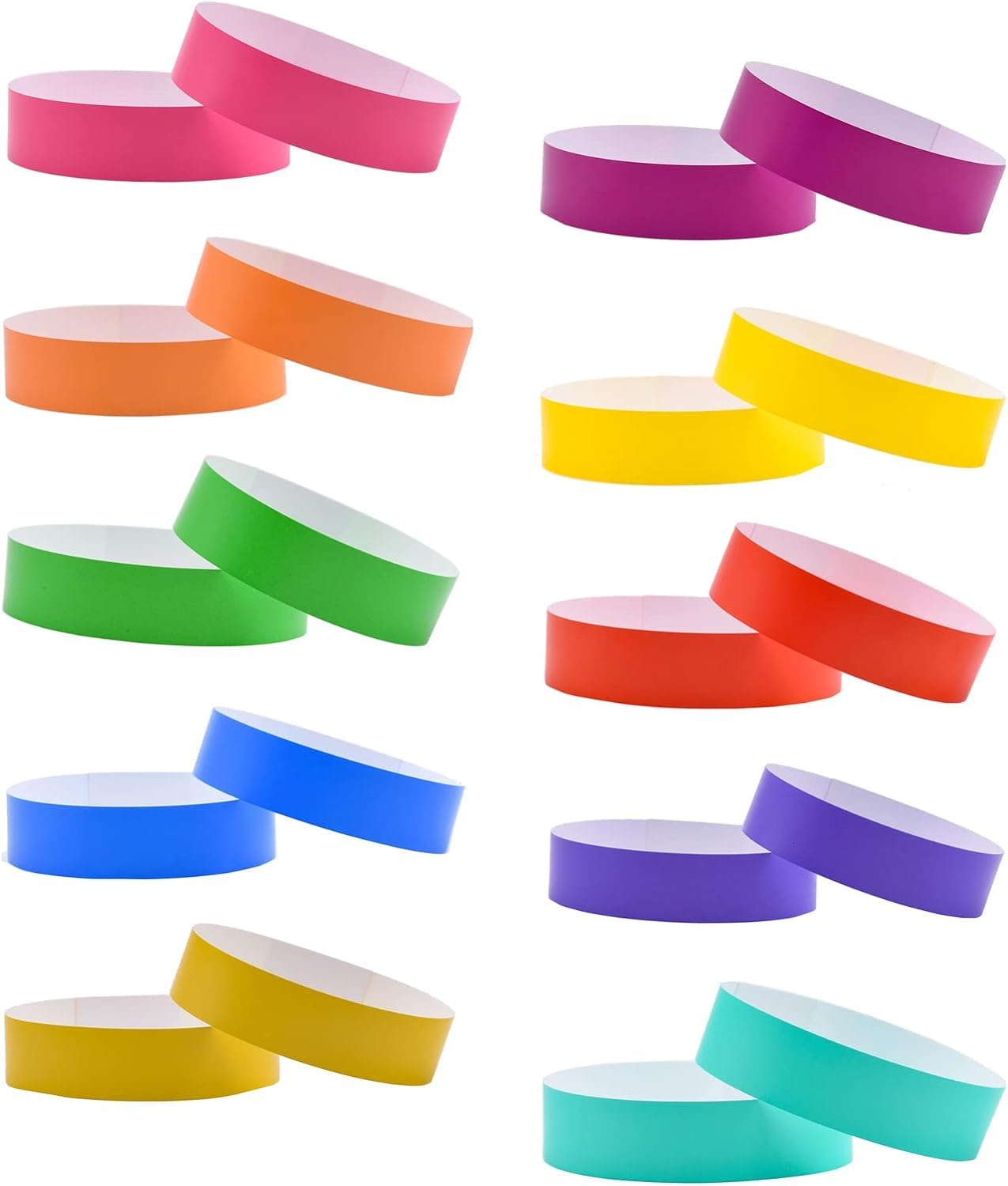 2000PCS Wristbands for Events, BetterJonny Waterproof Paper Wristbands Colorful Paper Bracelets for Events Party Wristbands Identification Wristbands for Music Festival Concert