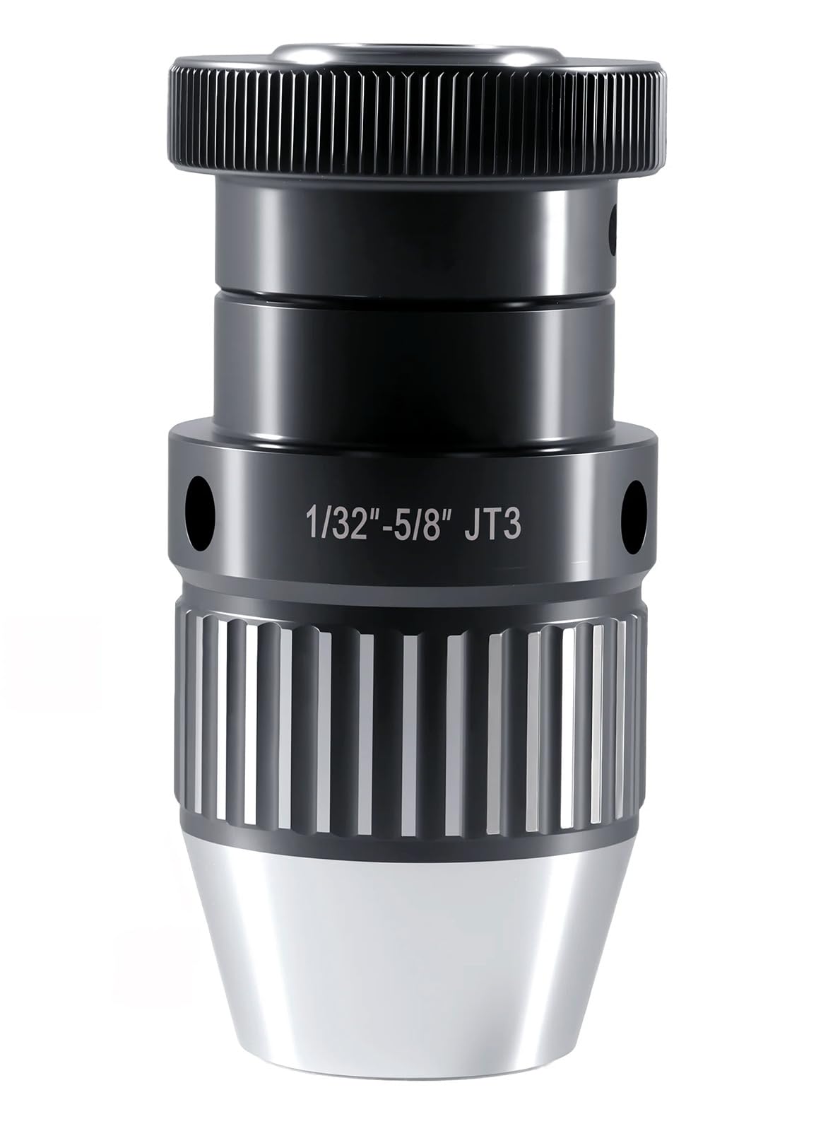 Accusize Industrial Tools Capacity 1/32-5/8 inch to 3Jt Precision Keyless Drill Chuck, 0222-0879