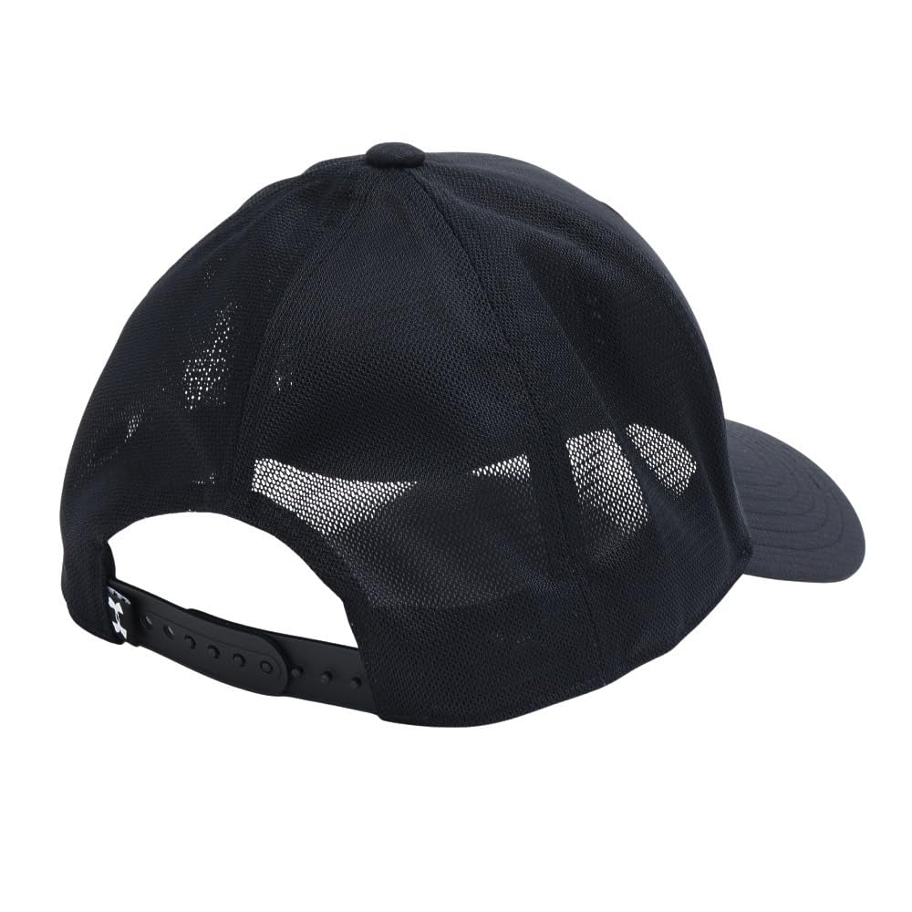 Under Armour Men's Project Rock Trucker Hat, (003) Black / / White, One Size