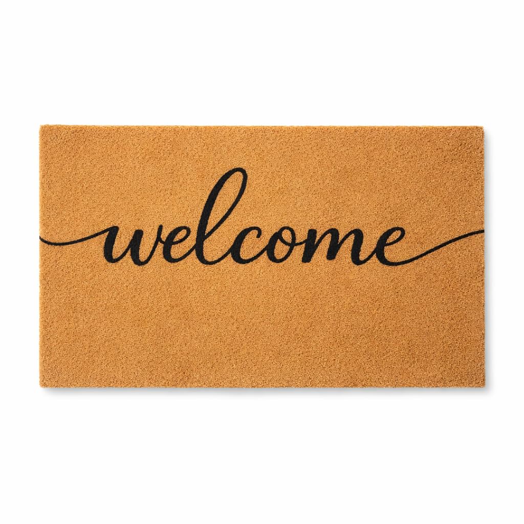 Casafoyer Door Mat 30” x 17” – Front Door Mat, Doormat Outdoor Entrance with Natural Coir Fiber, Non-Slip Backing, Weather-Resistant for Indoor & Outdoor Use Welcome Mat, Valentines Day Doormat