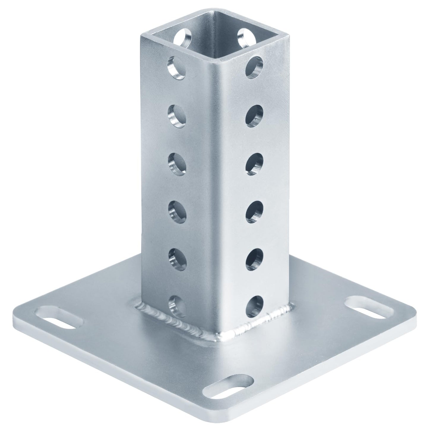 eoere Square Sign Post Anchor Base for 1-3/4" Sign Post, 6" x 6" x 6", 1 Pack