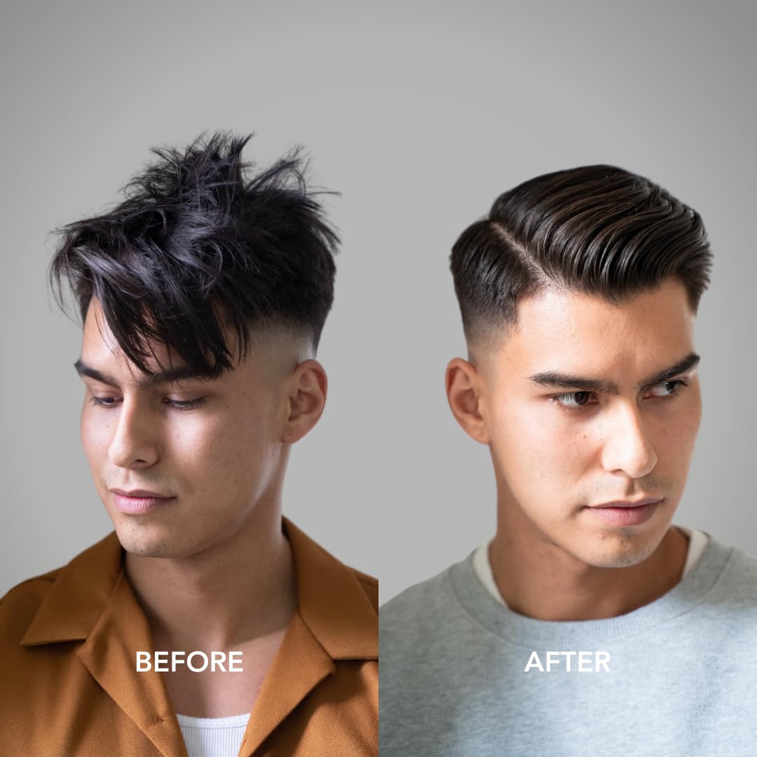 BLUMAAN Hydrating Pomade - Low Shine, High Hold | All Hair Types | Water Based | Easy To Wash - Ideal for Quiffs, Pompadours, Ducktails & Slick Back Looks - 2.5 oz