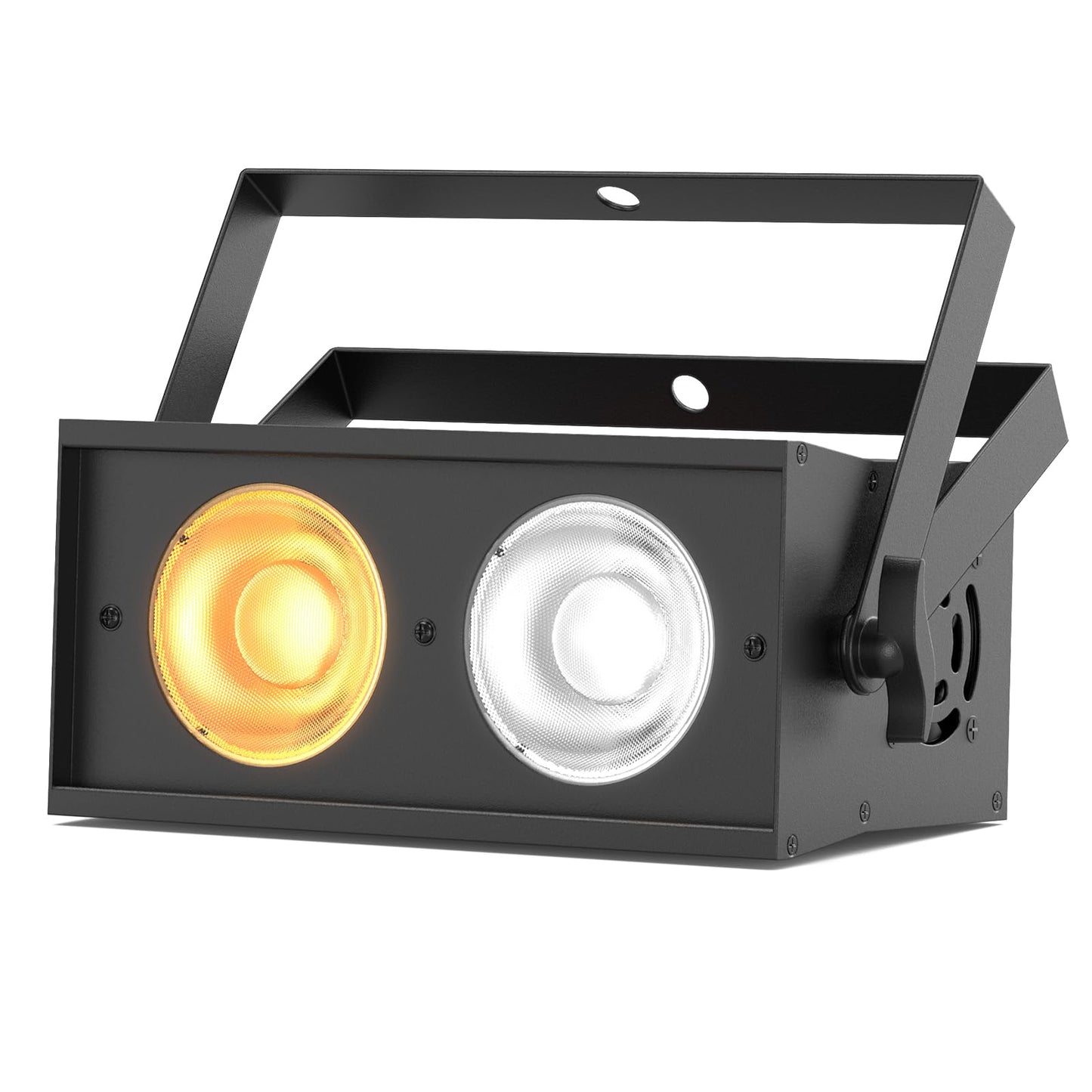 Stage Lights, 100W COB LED Par Can Lights Spotlights, 2 in 1 Cool White & Warm White DMX512 Sound Activated Uplights for Events Party Wedding Theater Church Concert Dance 1Pc